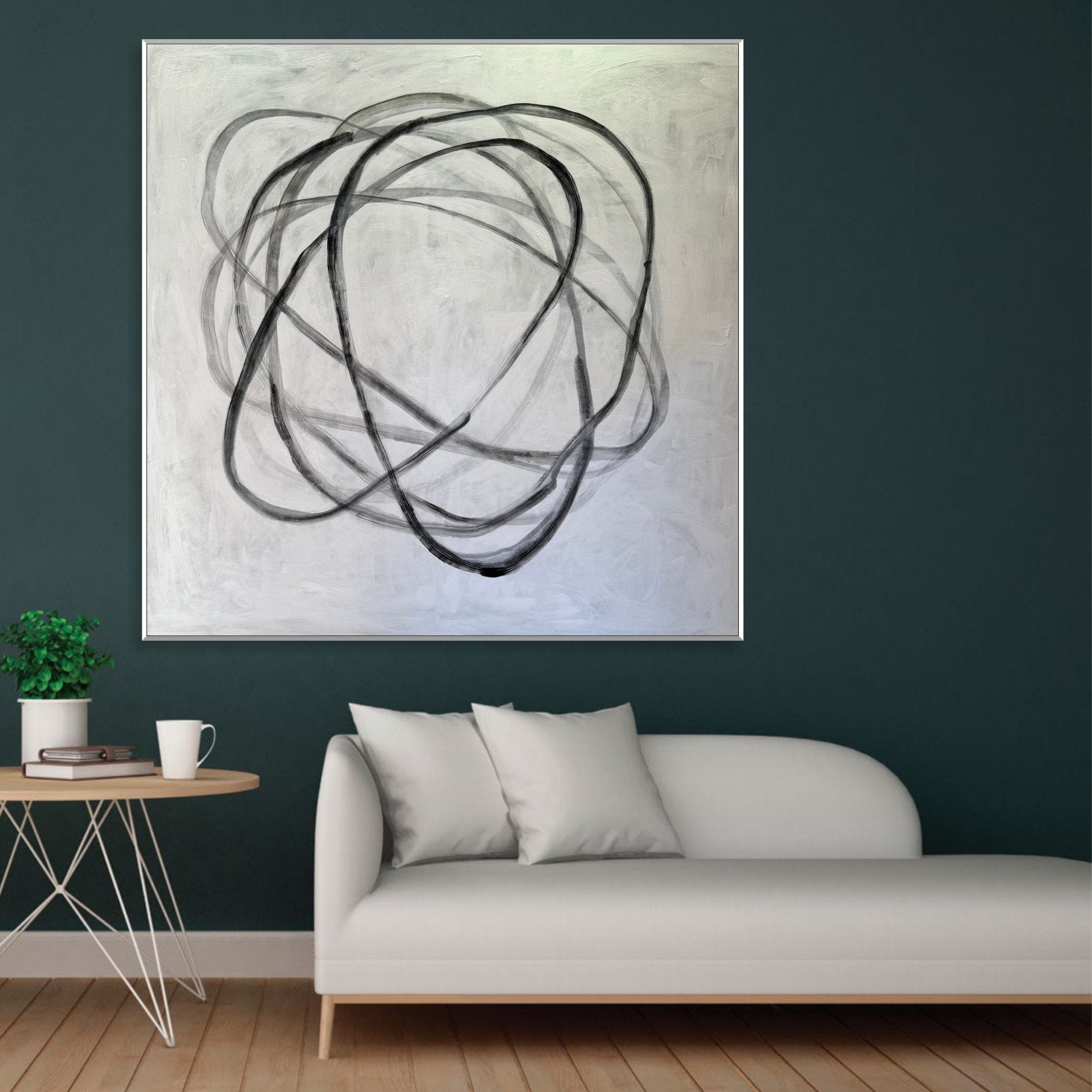 MINIMALIST SWIRL 72"x72"