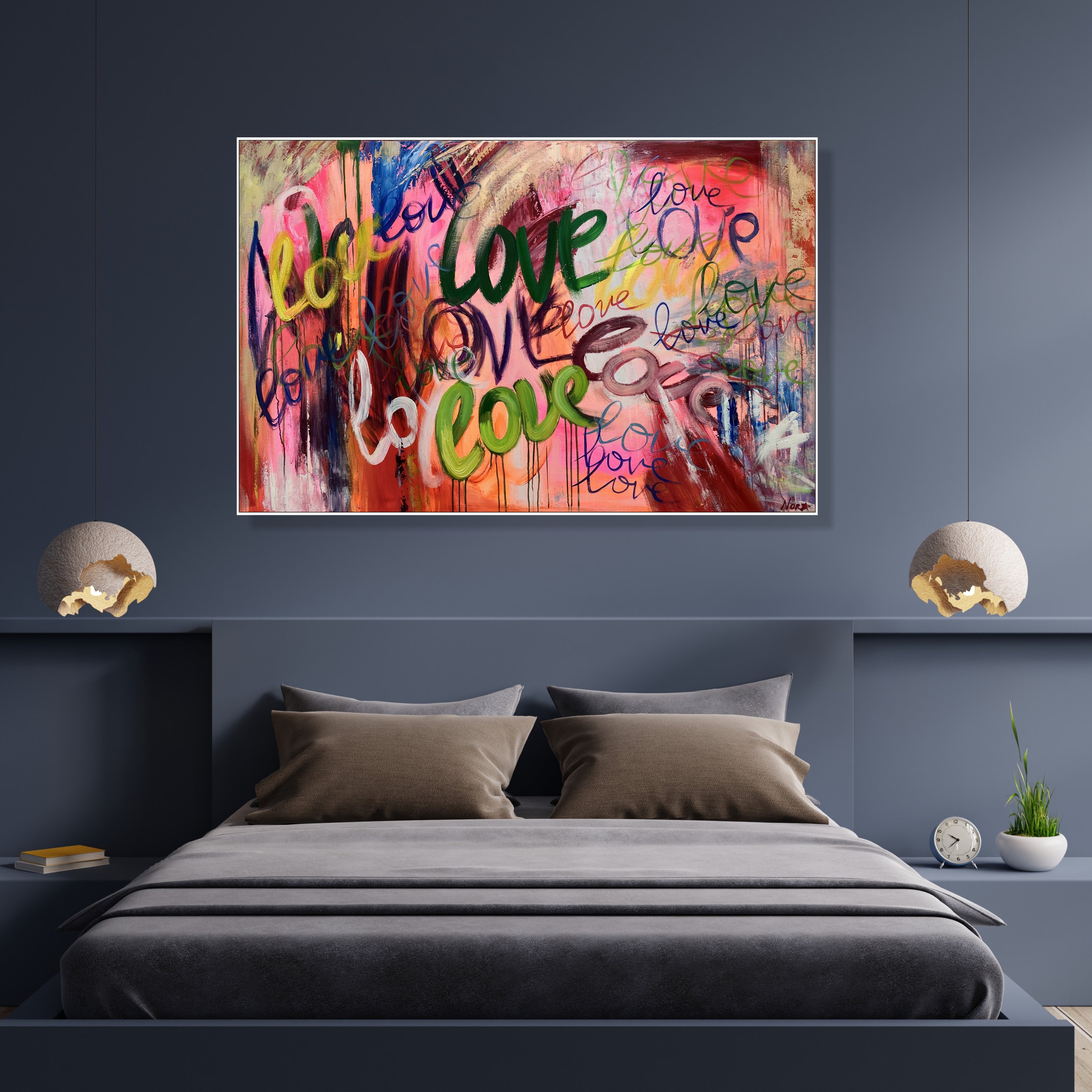 LOVE GRAFFITI 48"x72"