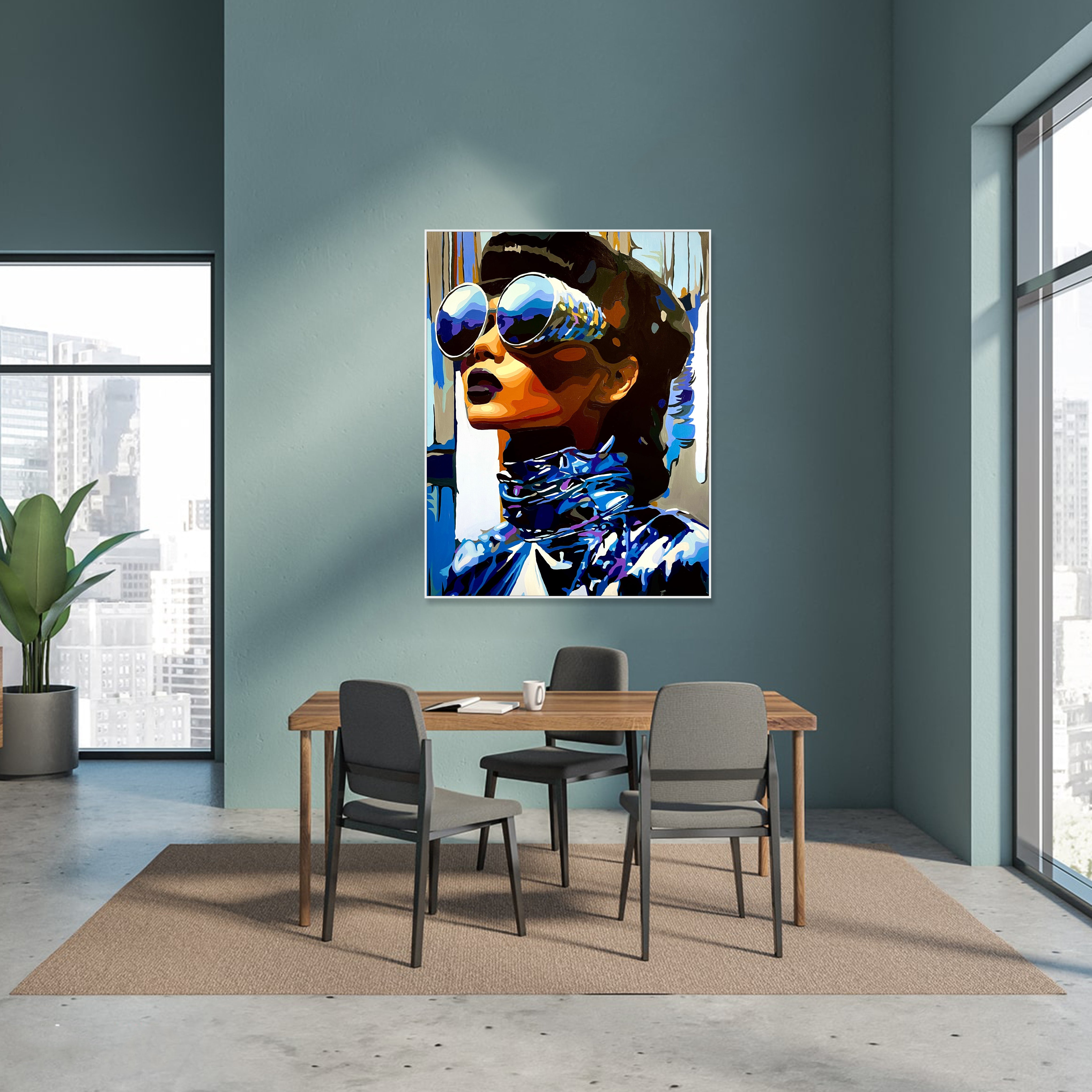 MIRROR OF TIME 43.3"x31.5"