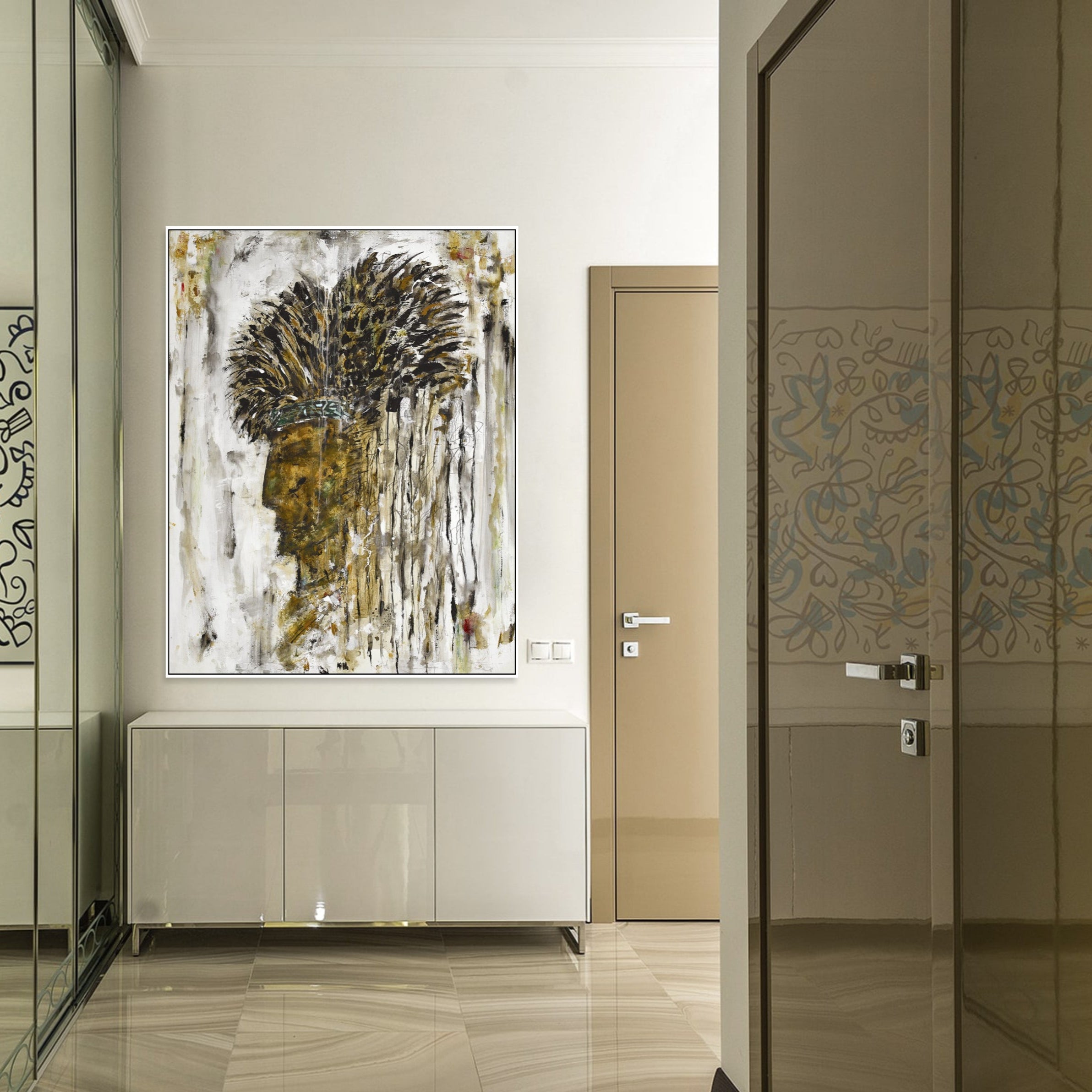 Dynamic Brushwork Art ABSTRACT WILDERNESS