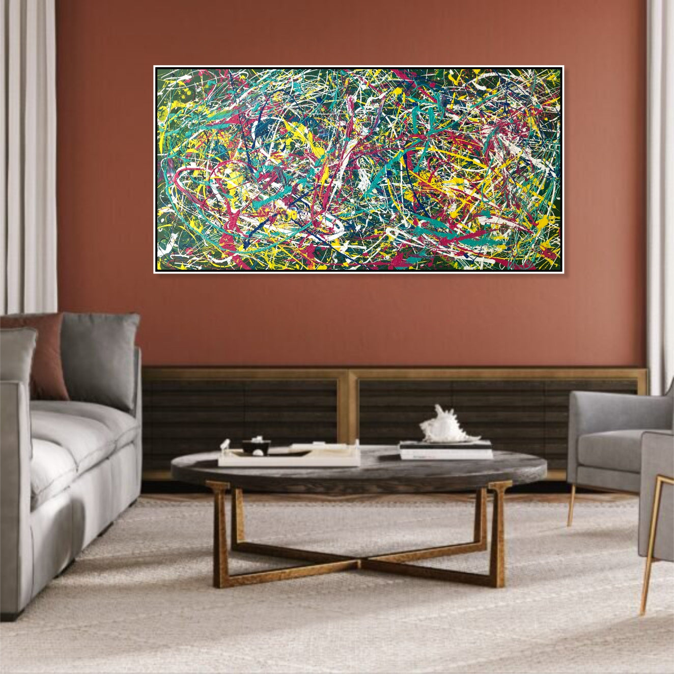 VIBRANT CHAOS 30"x60"