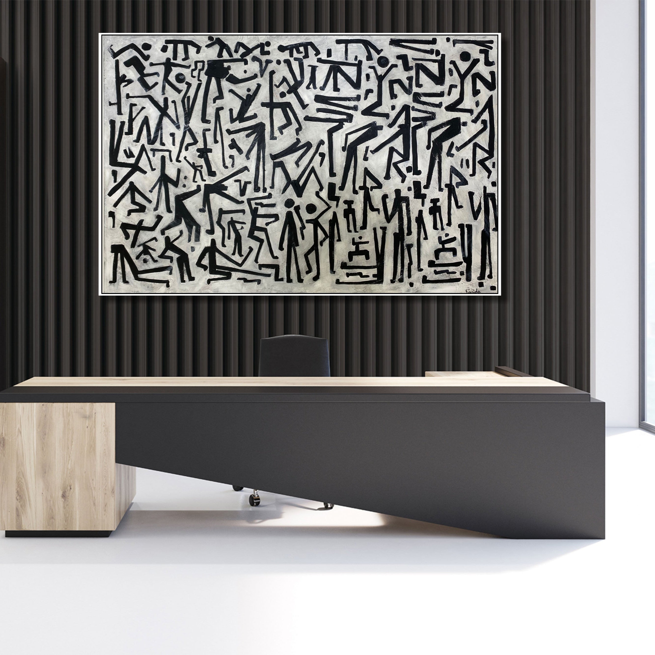 PRINITIVE CONVERSATION 36"x54"