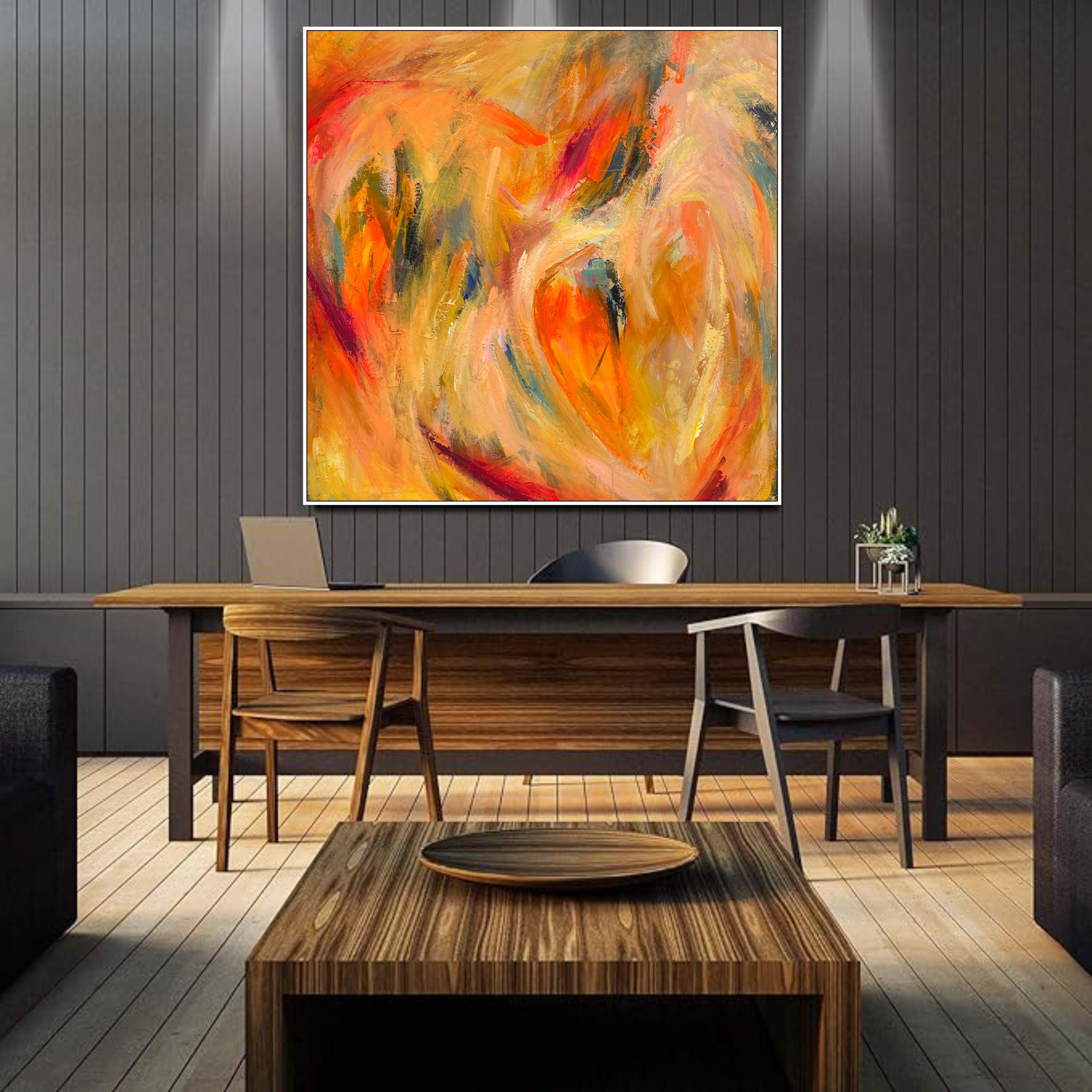 COLORFUL VOLUTE 46"x46"