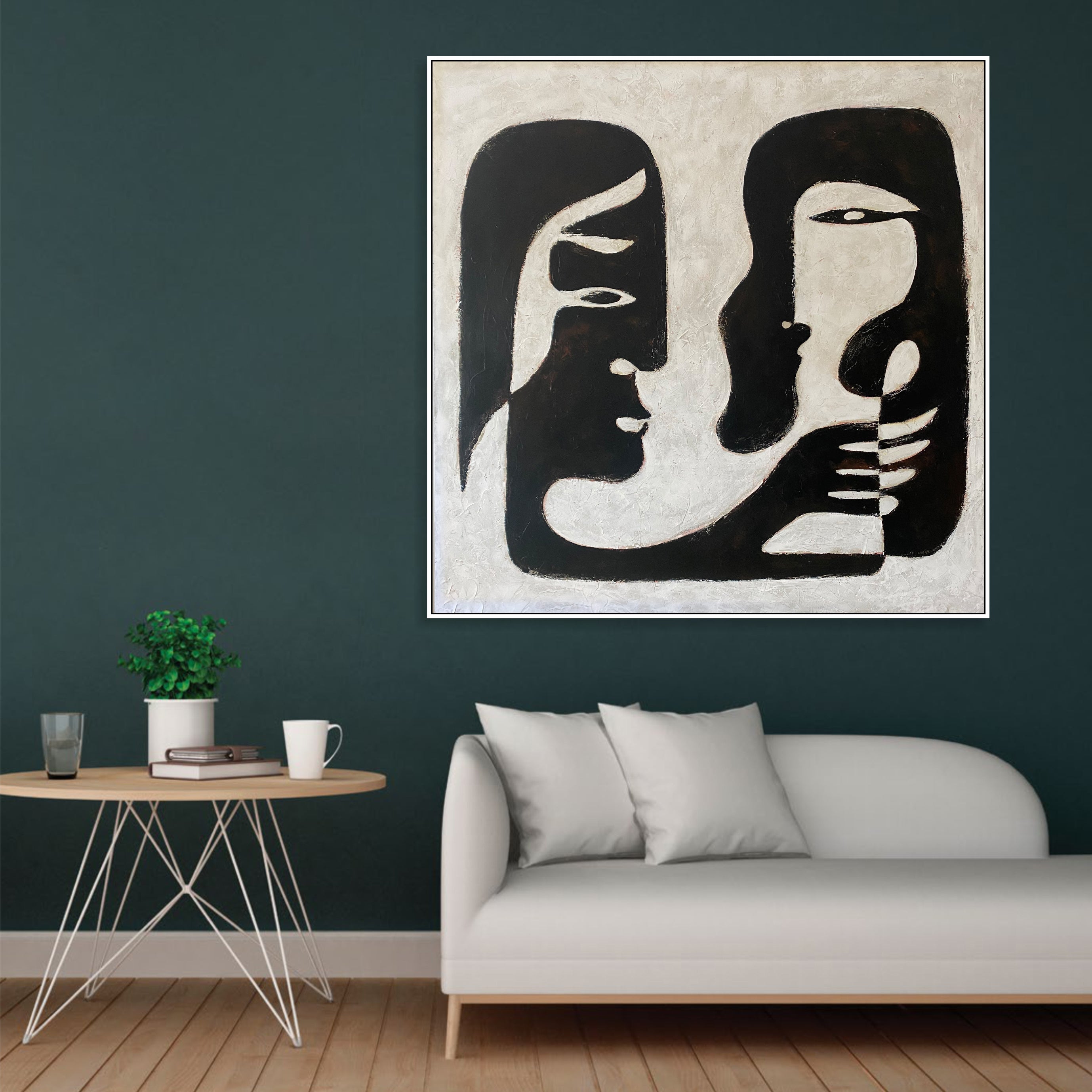 WHISPERED SIHOUETTES 50"x50"