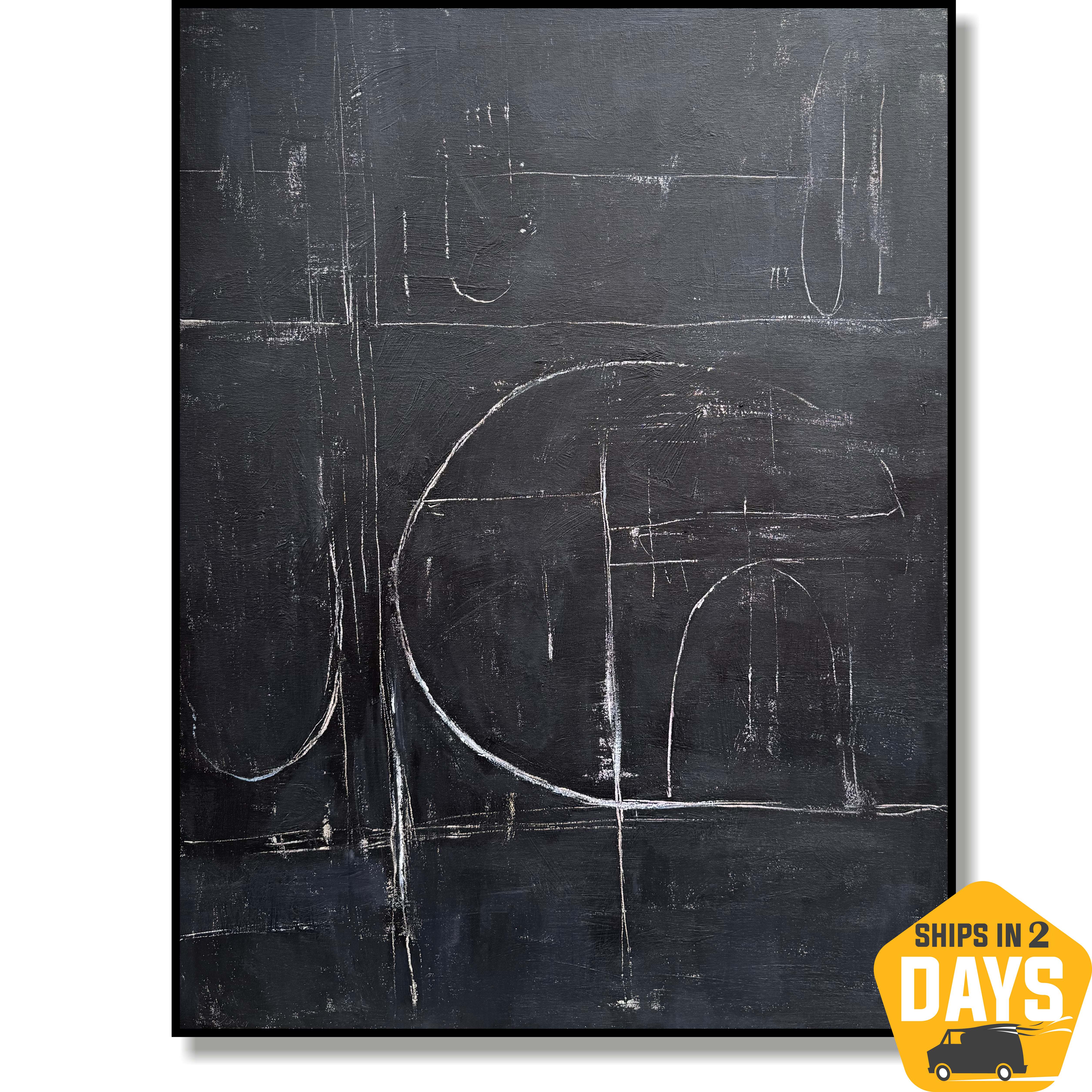 MIDNIGHT GEOMETRY 40"x30"