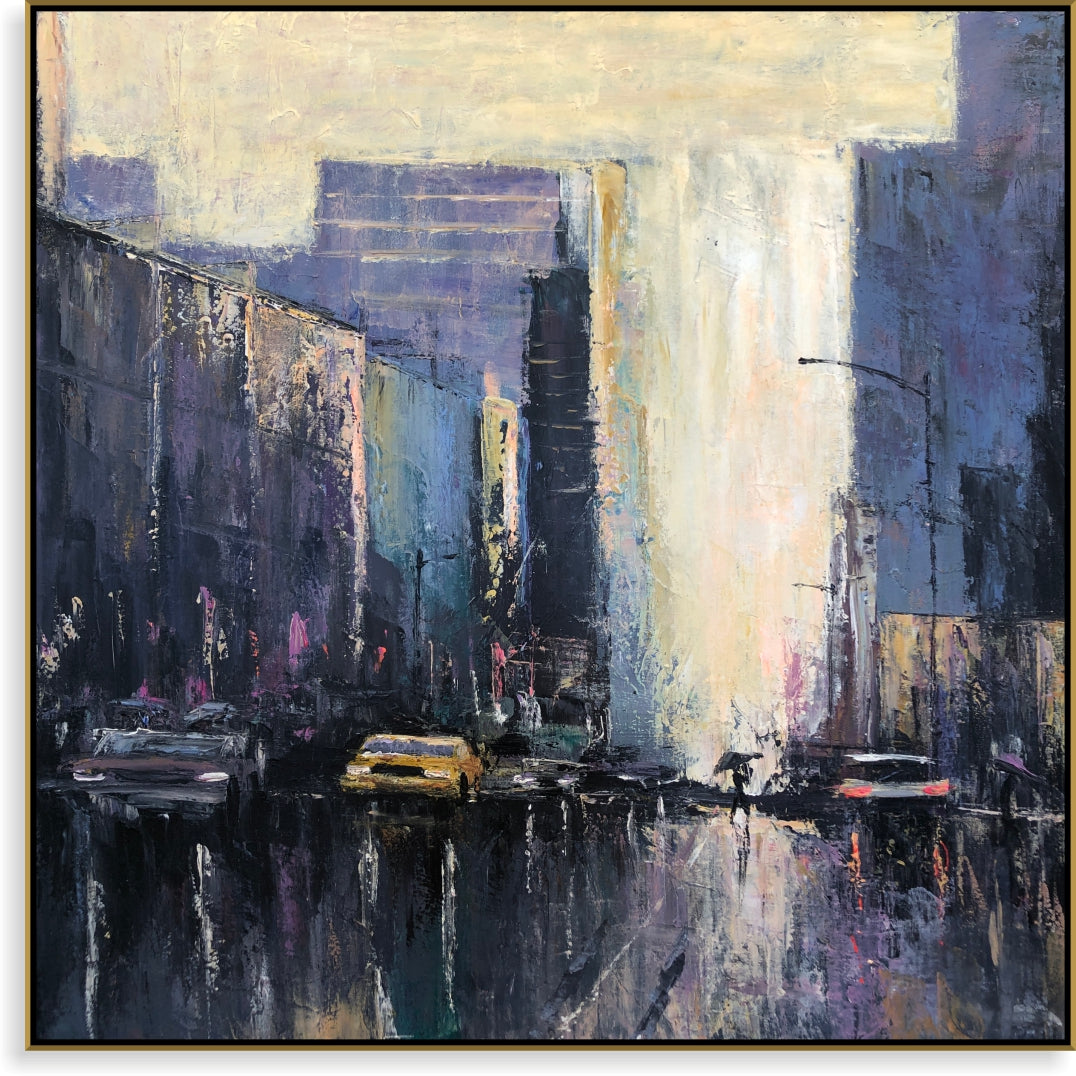 Abstract urban city paintings CITY LIFE