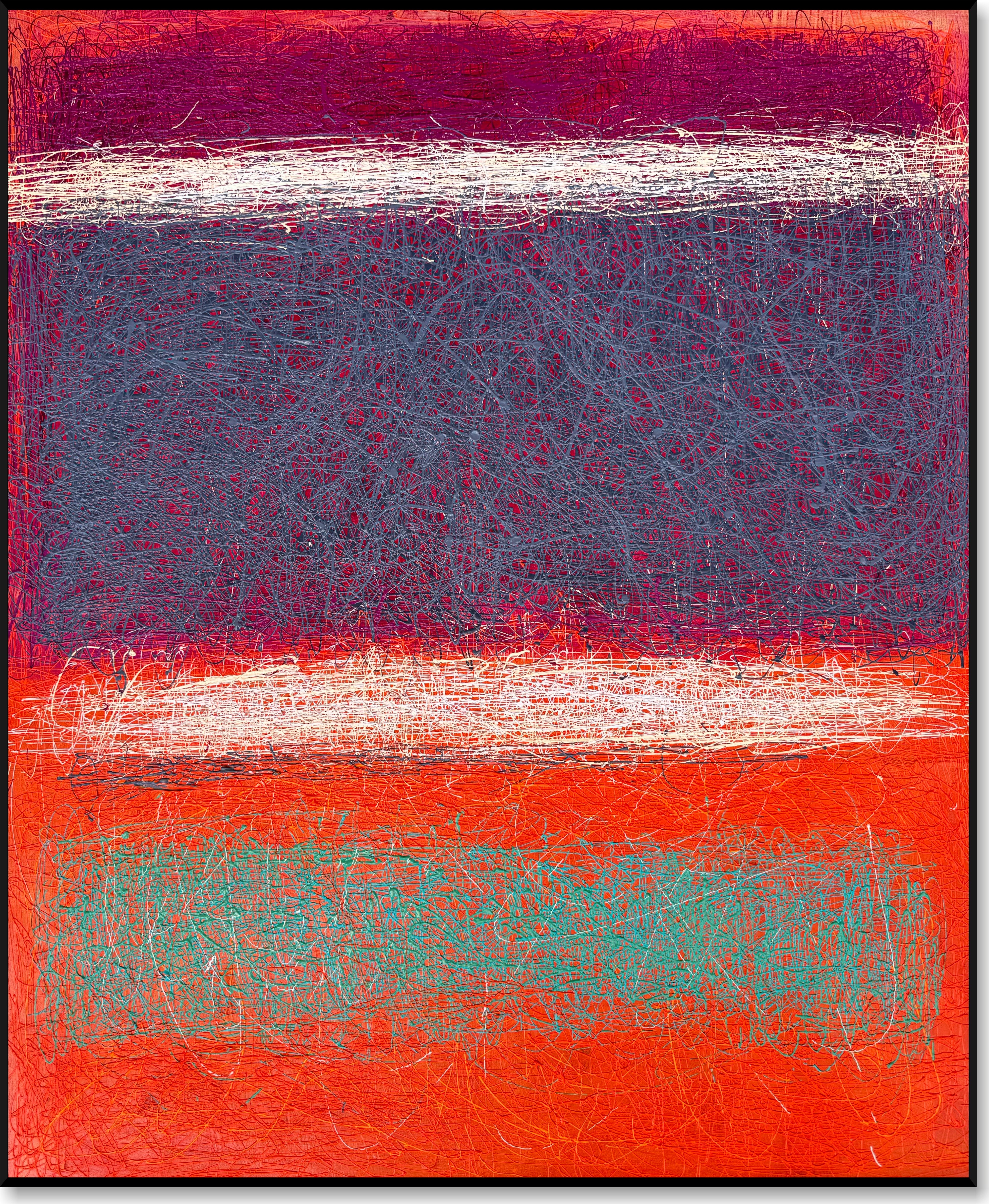 Modern abstract block art COLOFIELD CALM