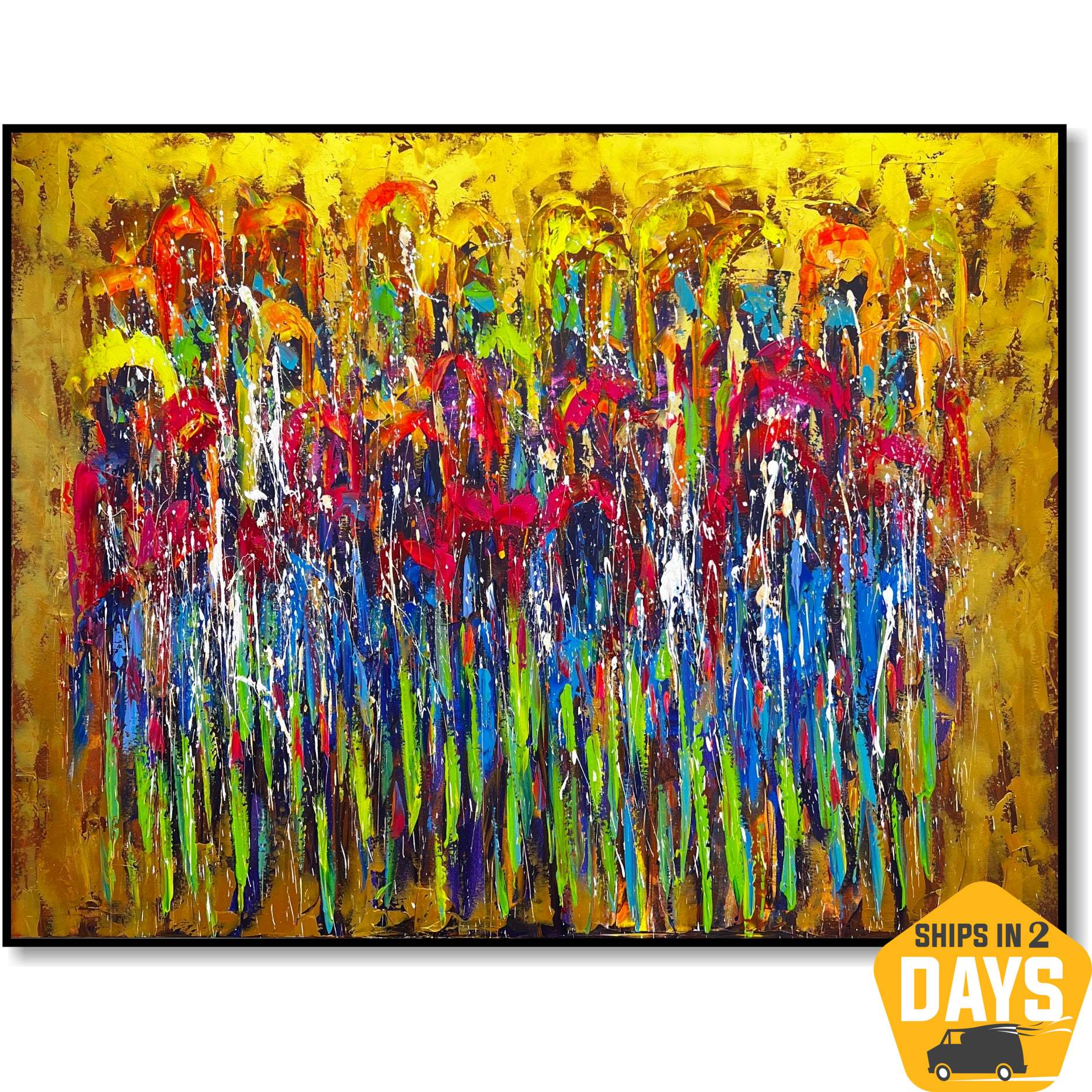 SUNBURST GARDEN 46"x60"