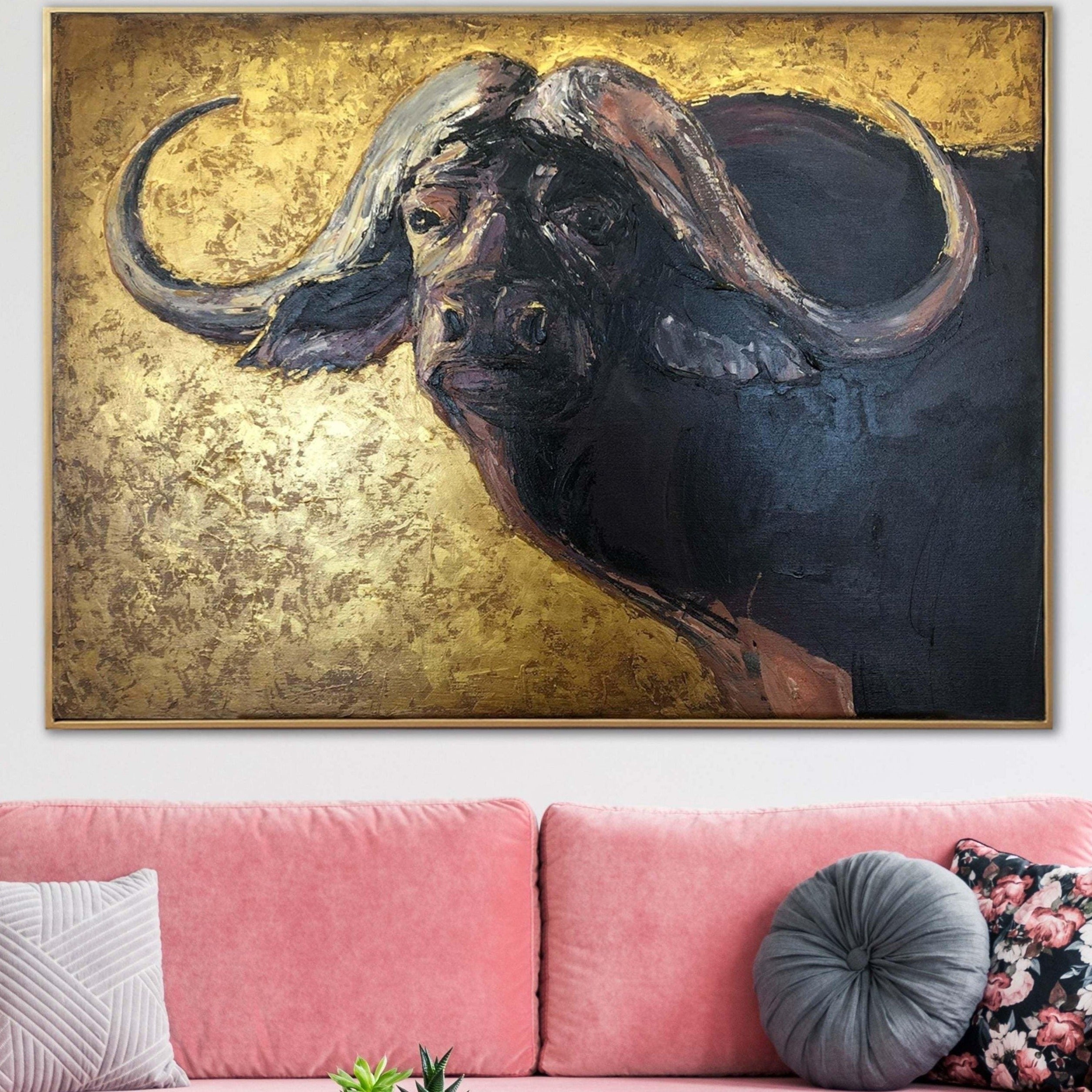 AFRICAN BUFFALO 19.6"x27.5"