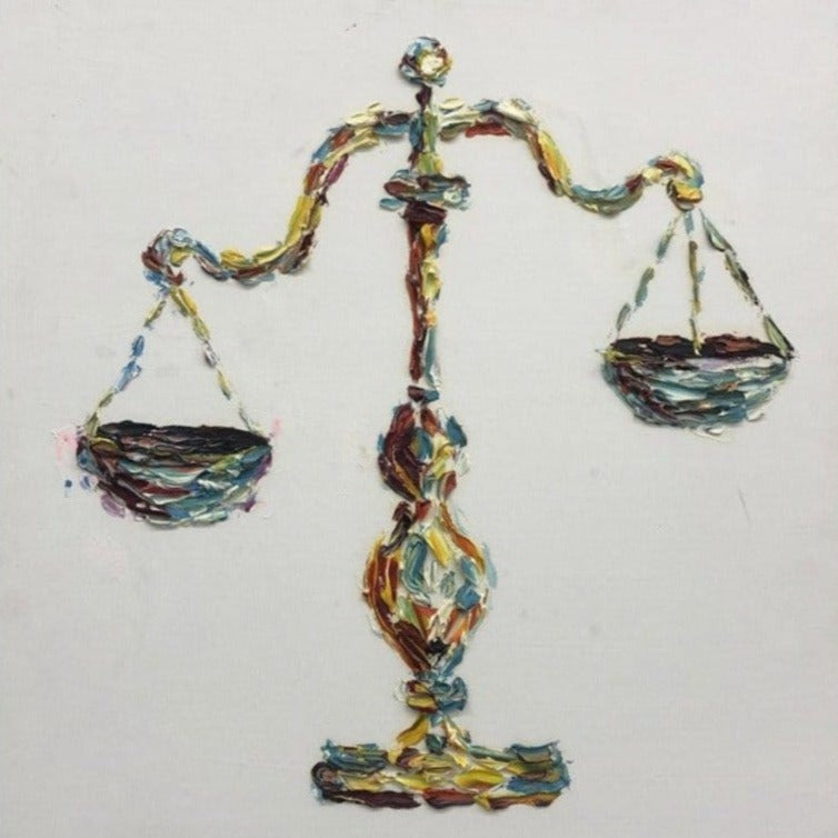 Abstract justice and myth art BALANCE