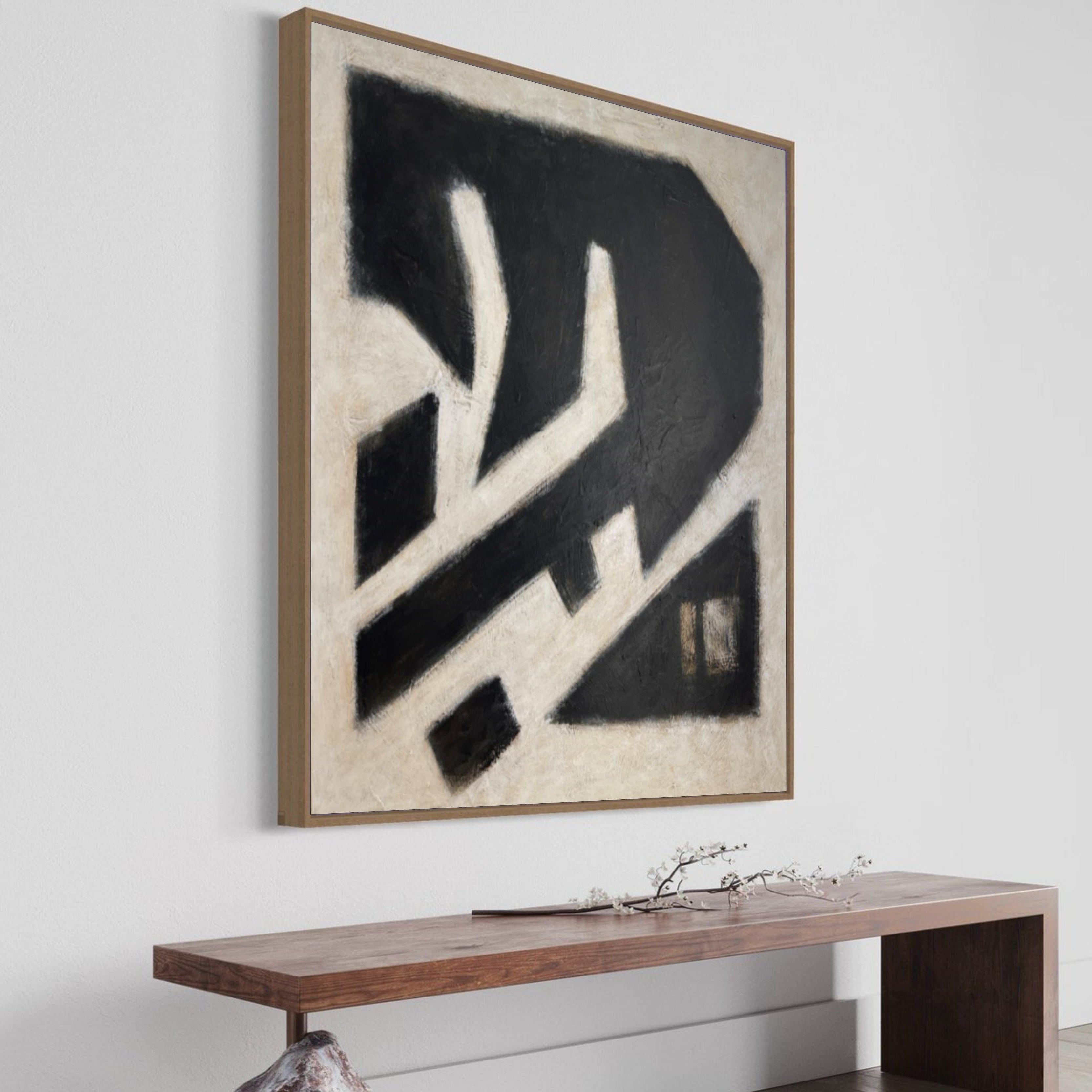 Original mimimalist momochrome painting WILD DREAMS