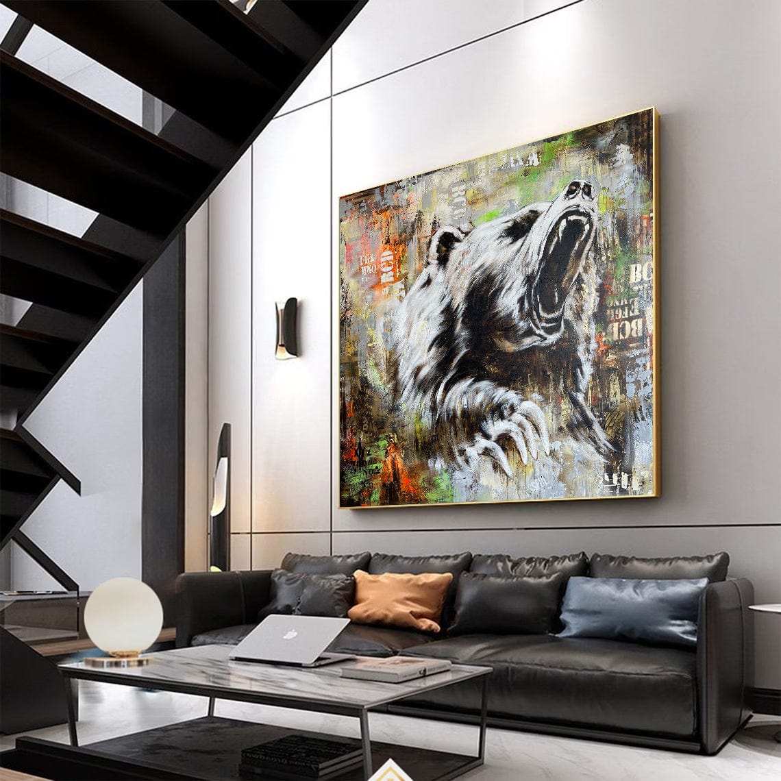 Realistic Animal Art BEAR ROAR
