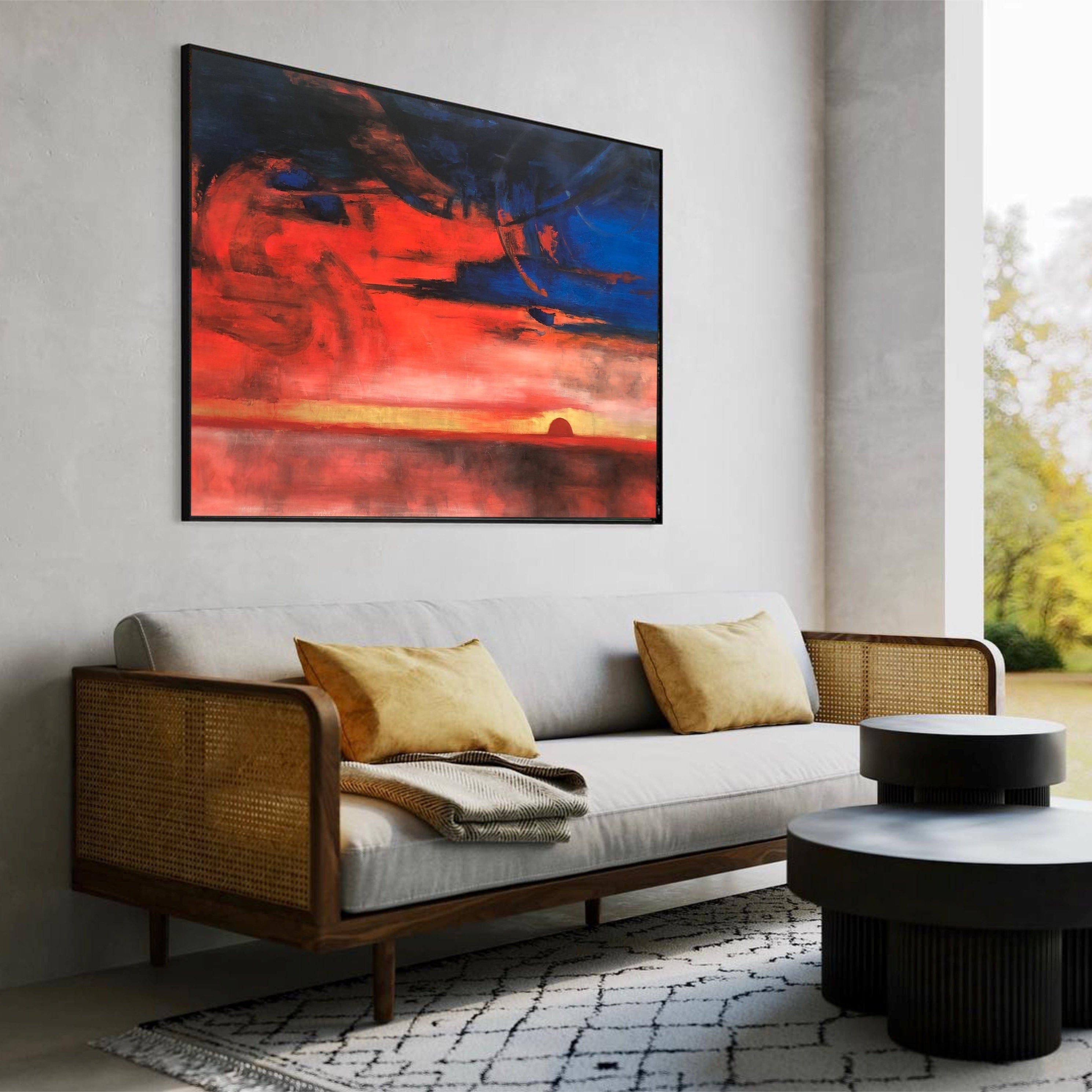 FIERY SUNSET 60"x90"