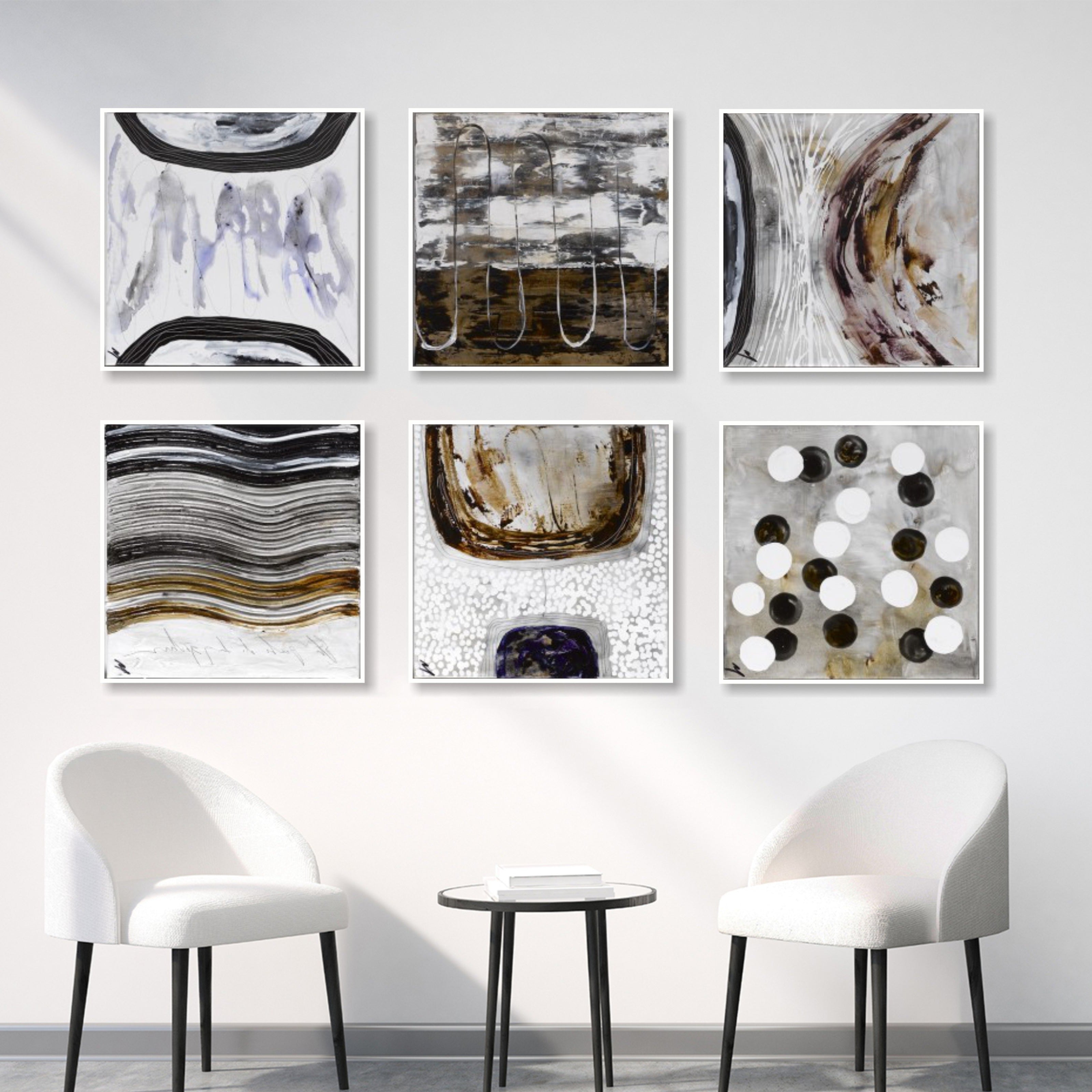Paintings for living room ABSTRACT CONTOURS