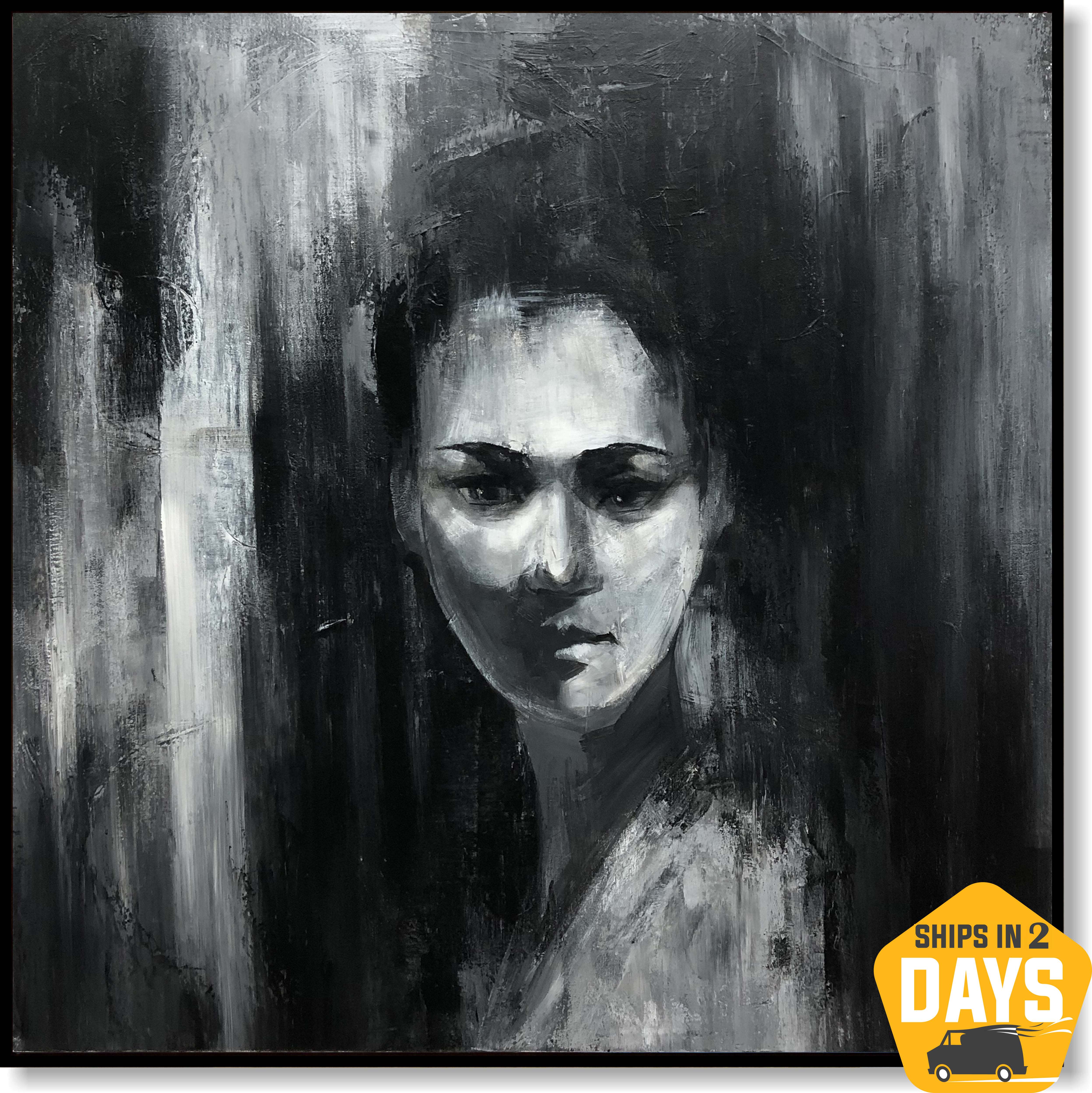 GHOSTED FACE 40"x40"