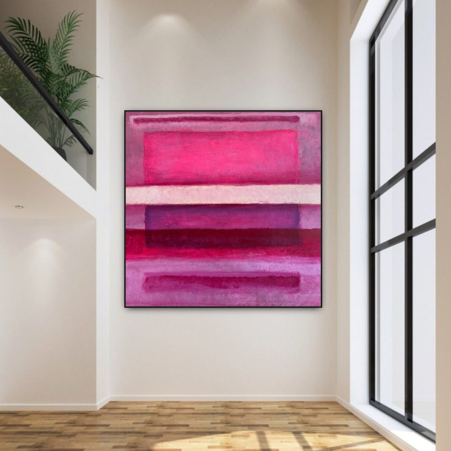 MAGENTA BLUES 42.9"x42.9"