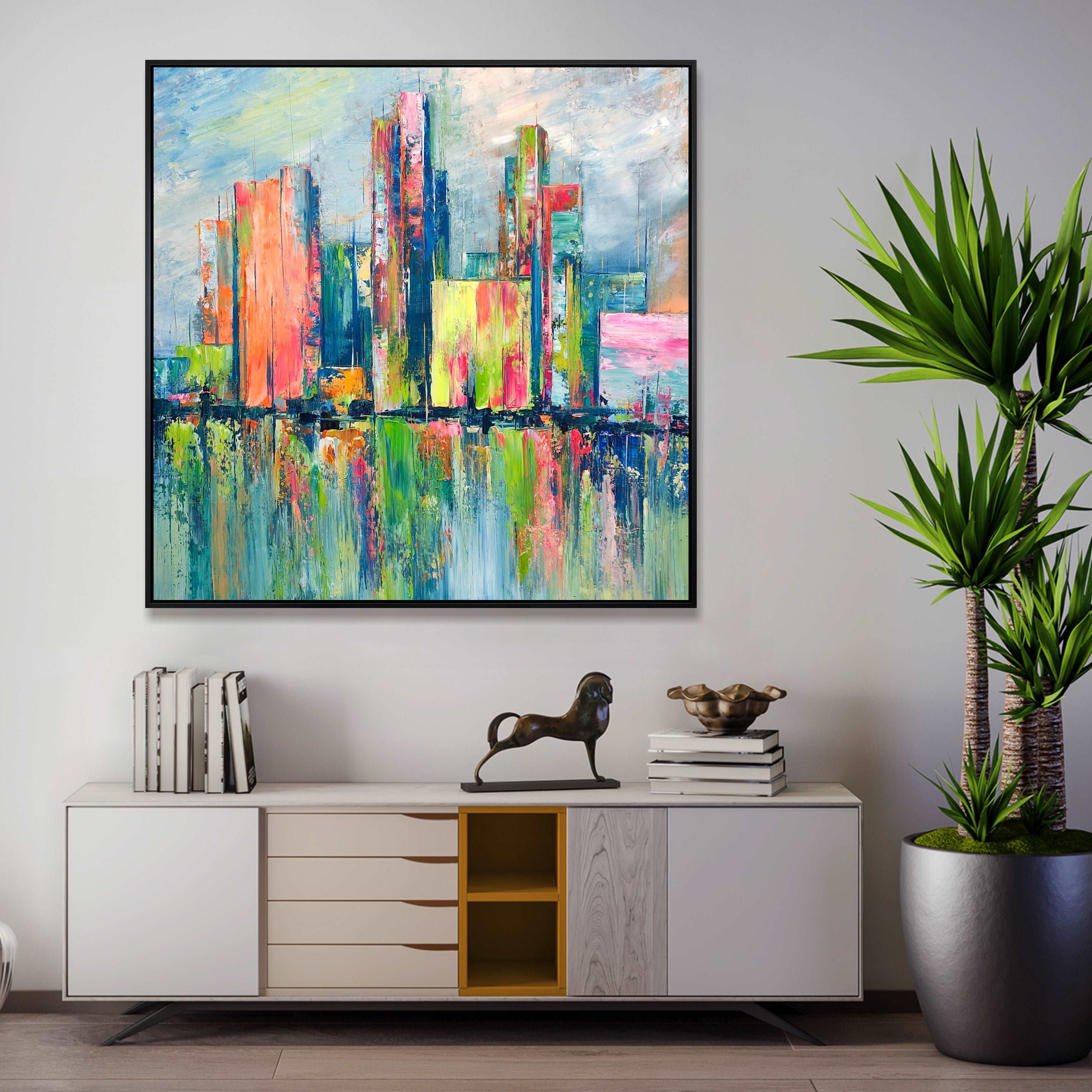 SKYLINE COLORS 40"x40"