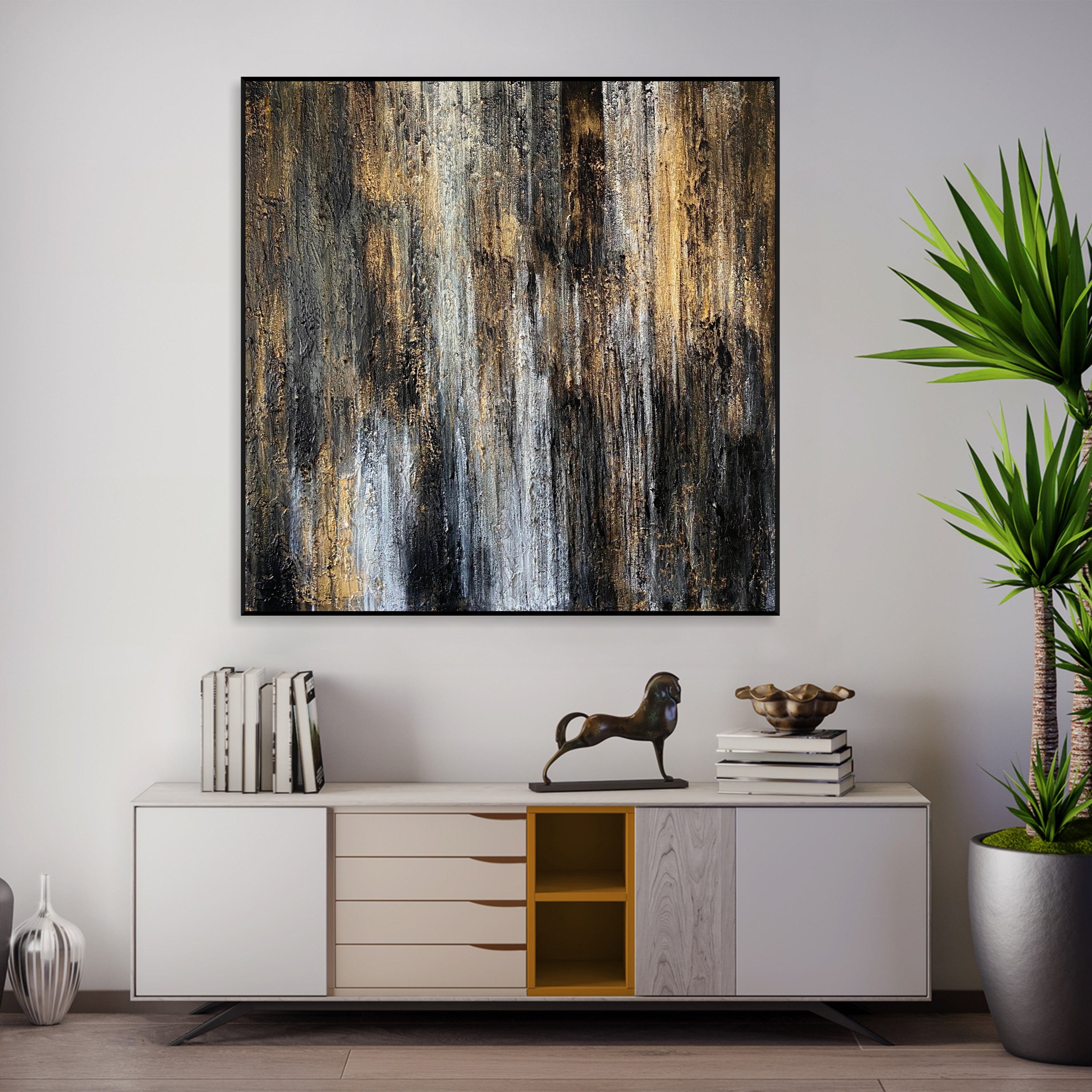 GOLDEN DEPTHS 50"x50"