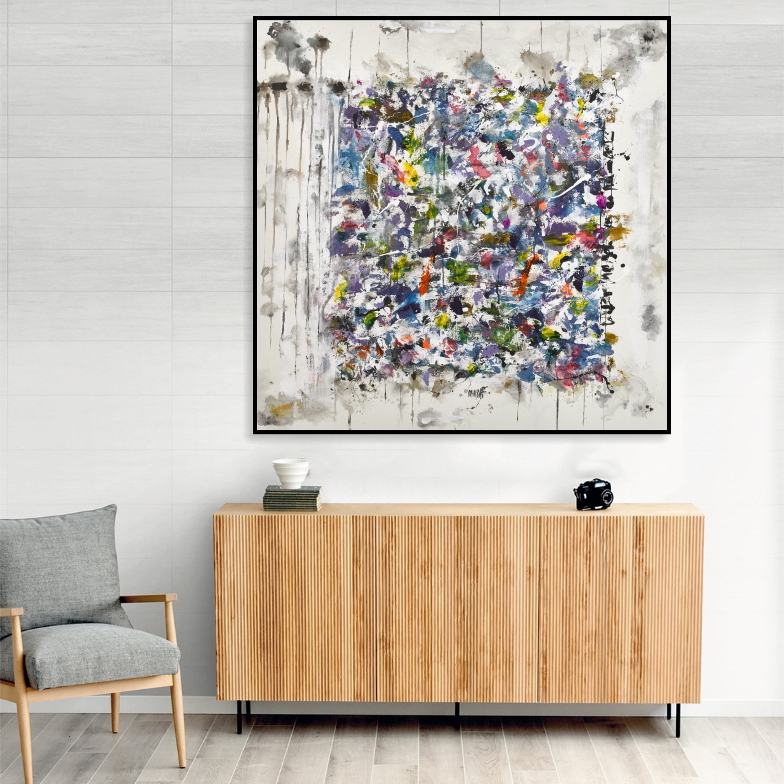 SPECTRUM VORTEX inspired by Jackson Pollock