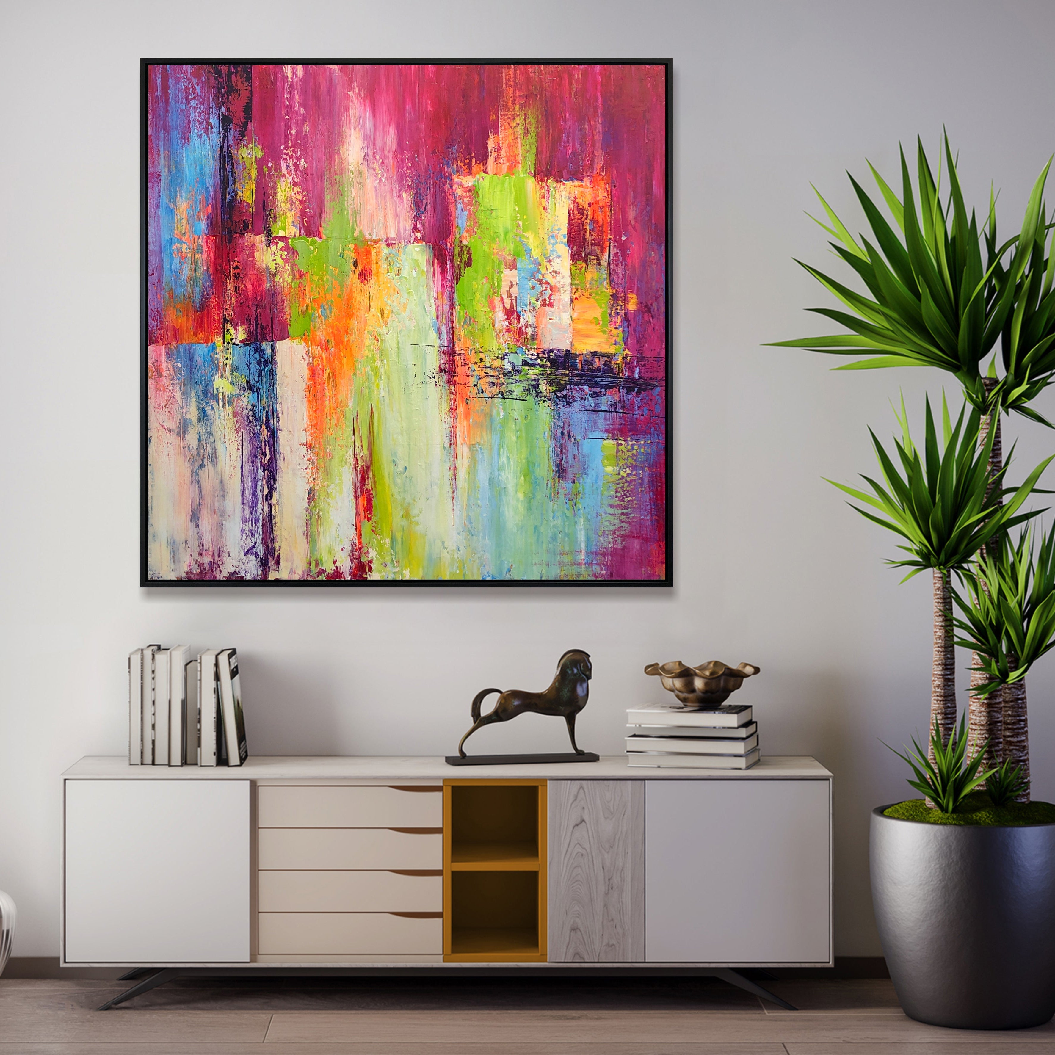 RADIANT CASCADE 40"x40"