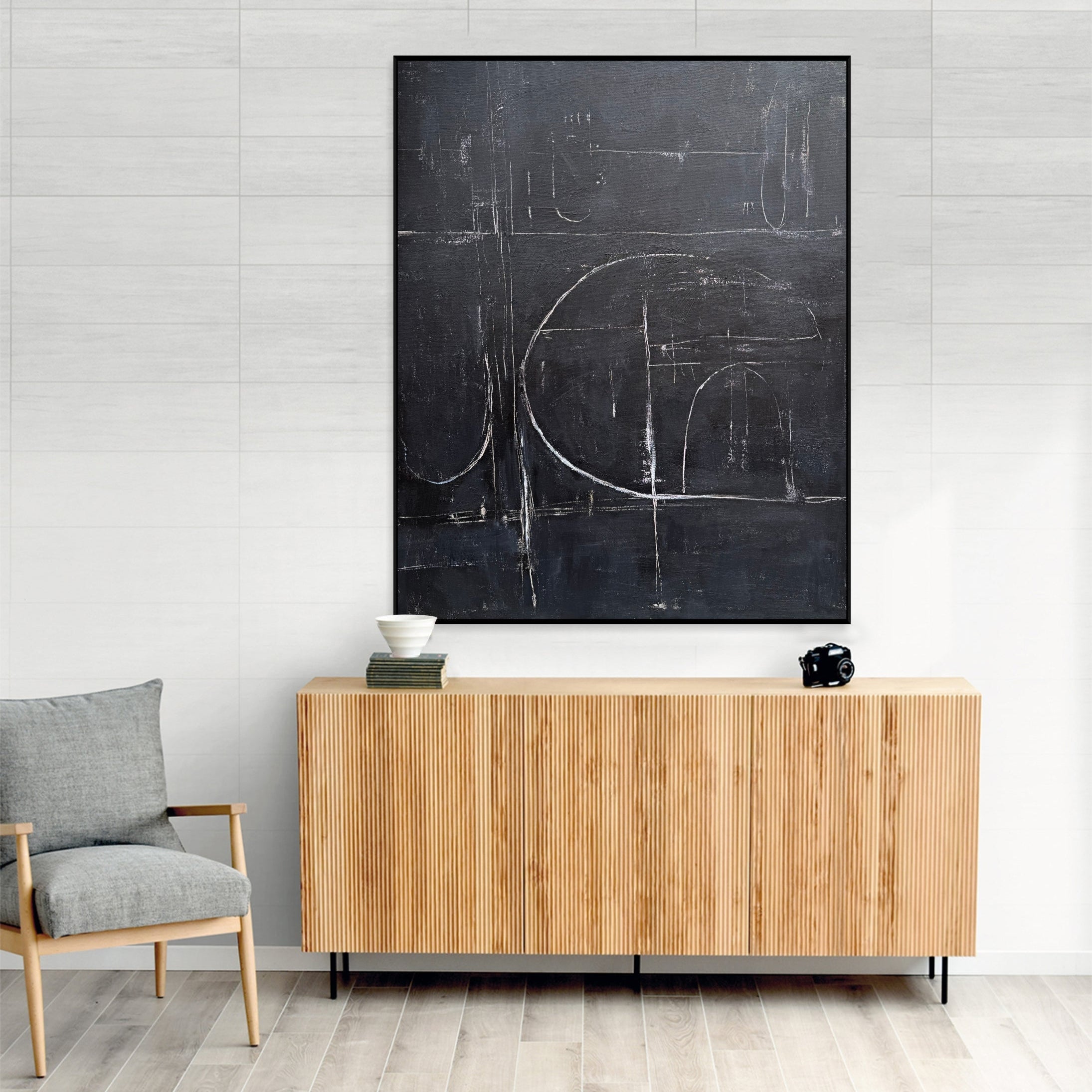 MIDNIGHT GEOMETRY 40"x30"