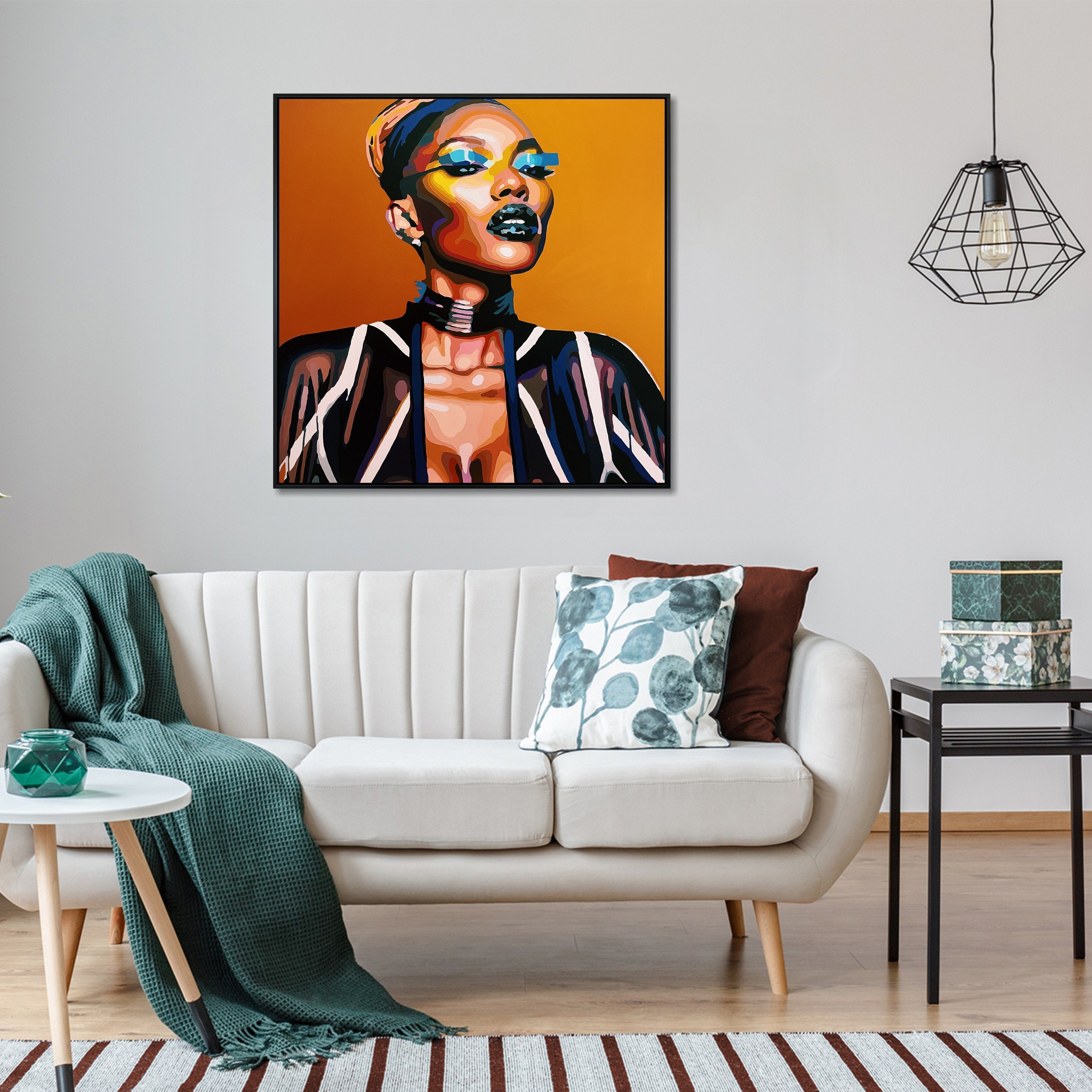 BEAUTY WITH A STRONG SPIRIT 43.3"x43.3"