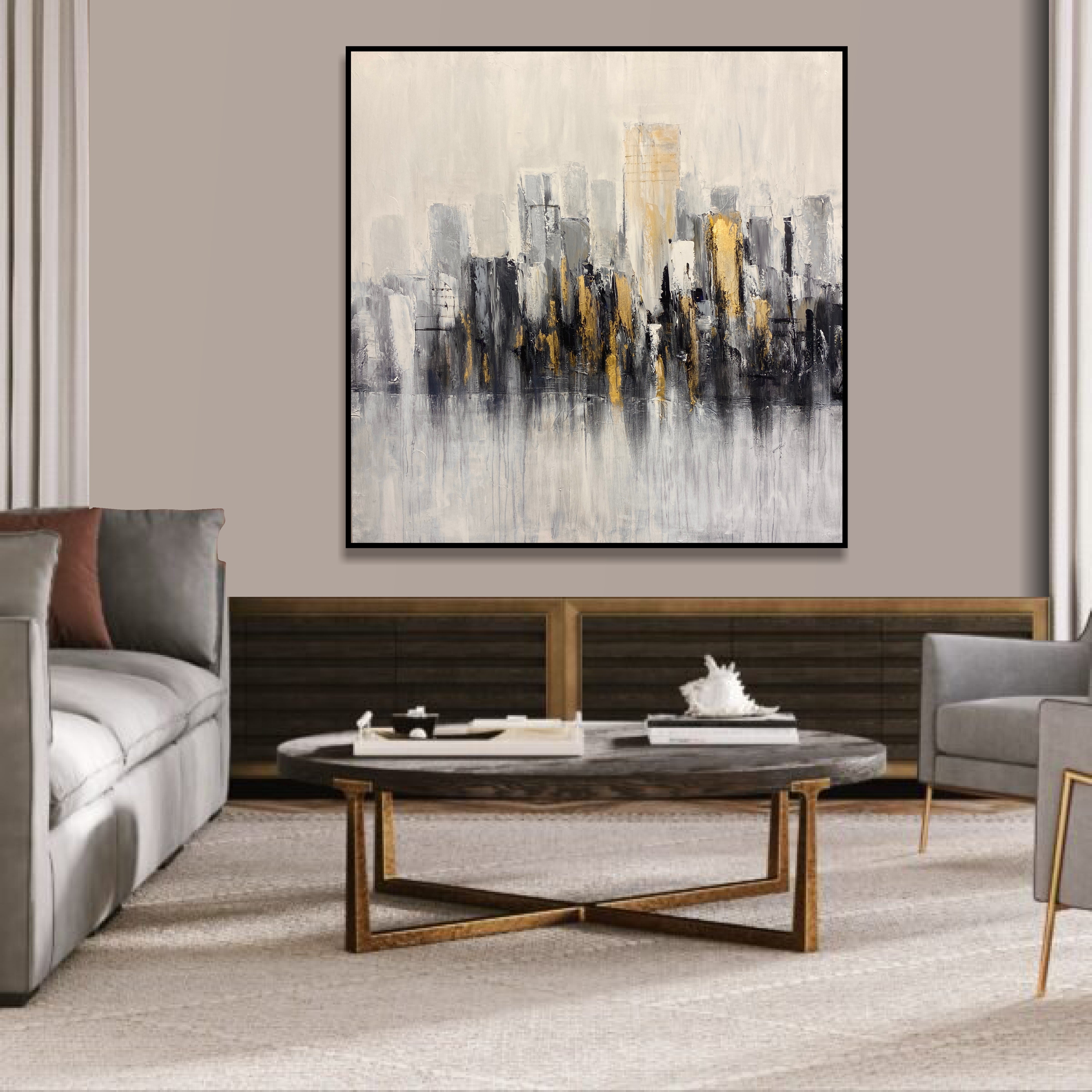 METROPOLIS HAZE 46"x46"