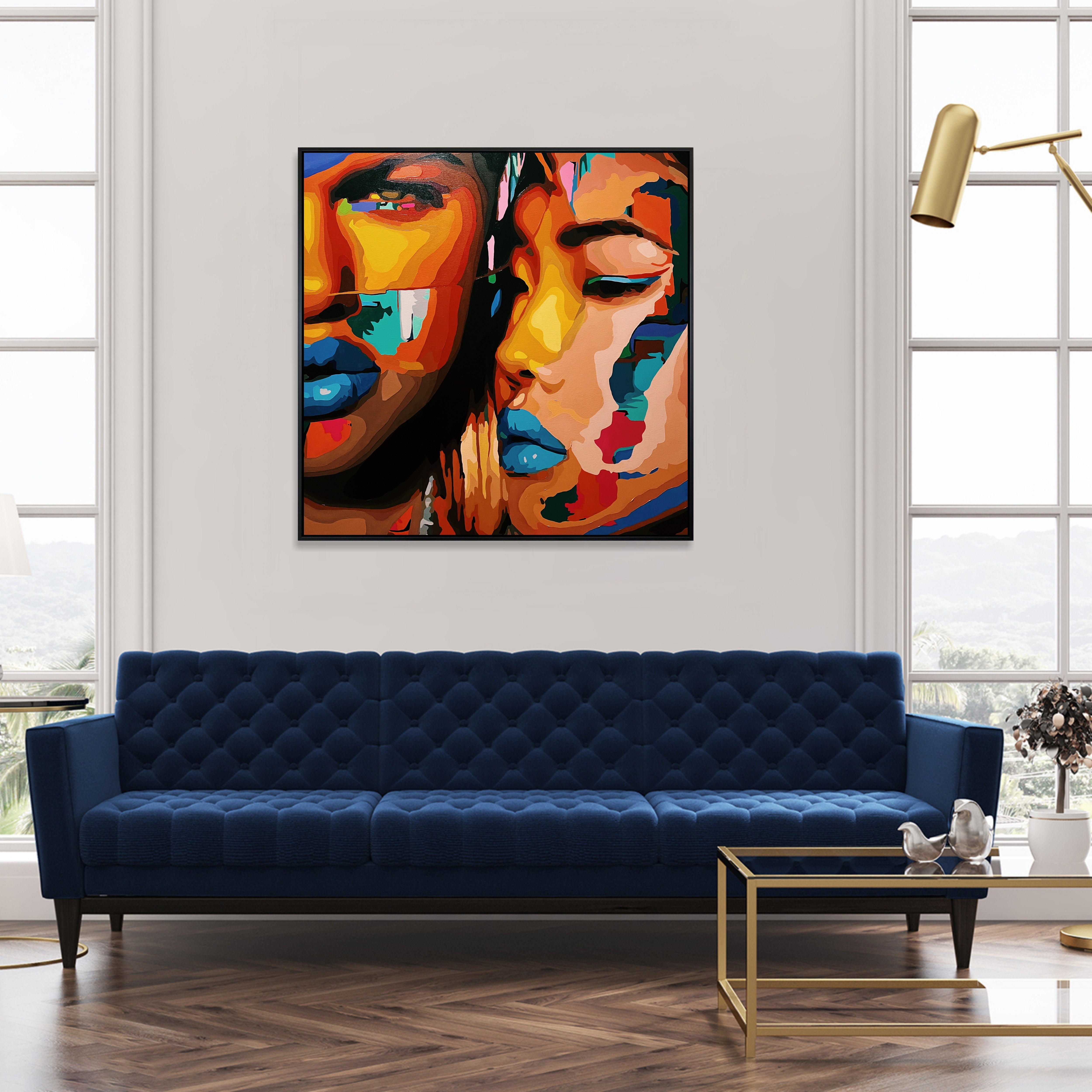 HER SUPPORT 43.3"x43.3"