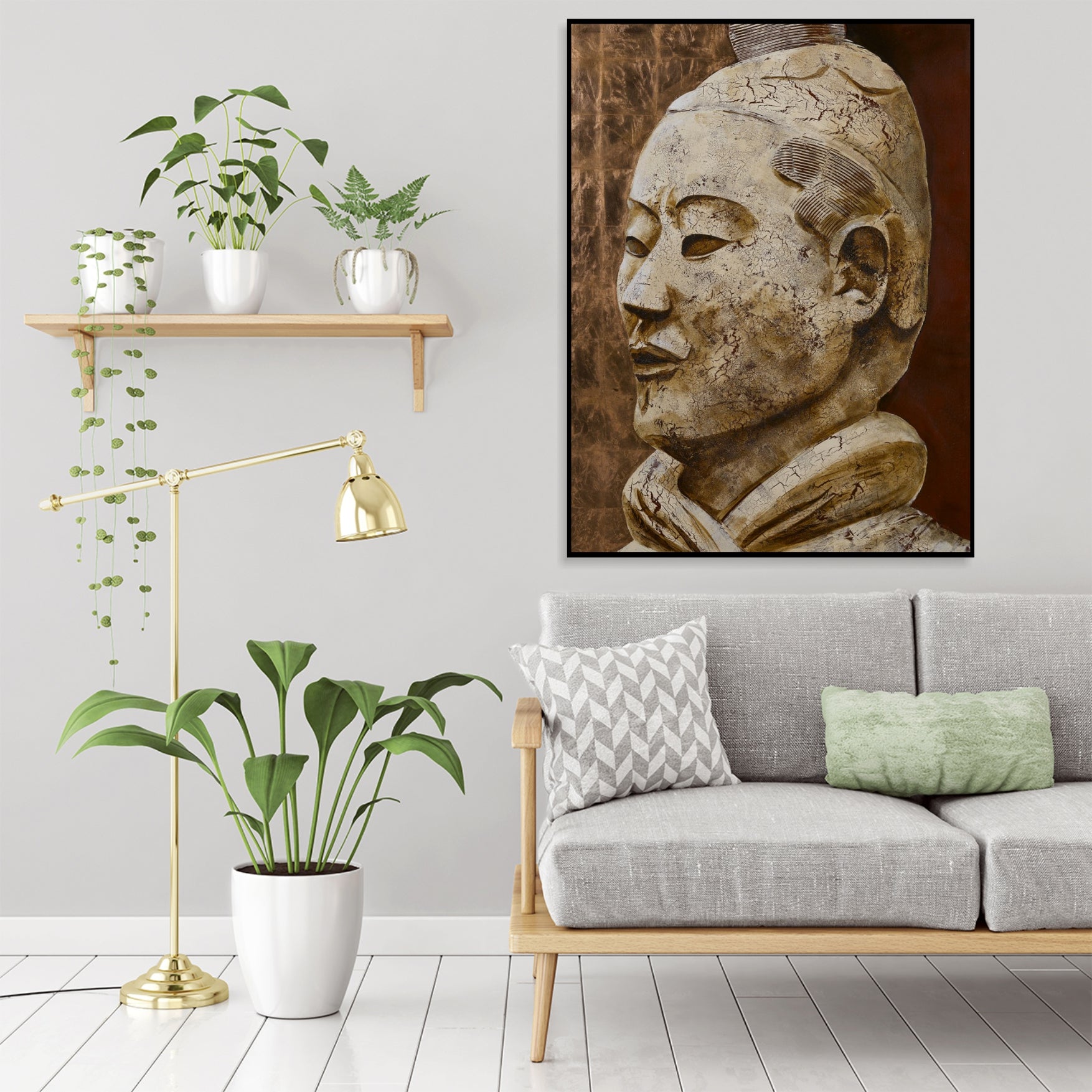 Cultural Representation Painting ANCIENT WARRIOR