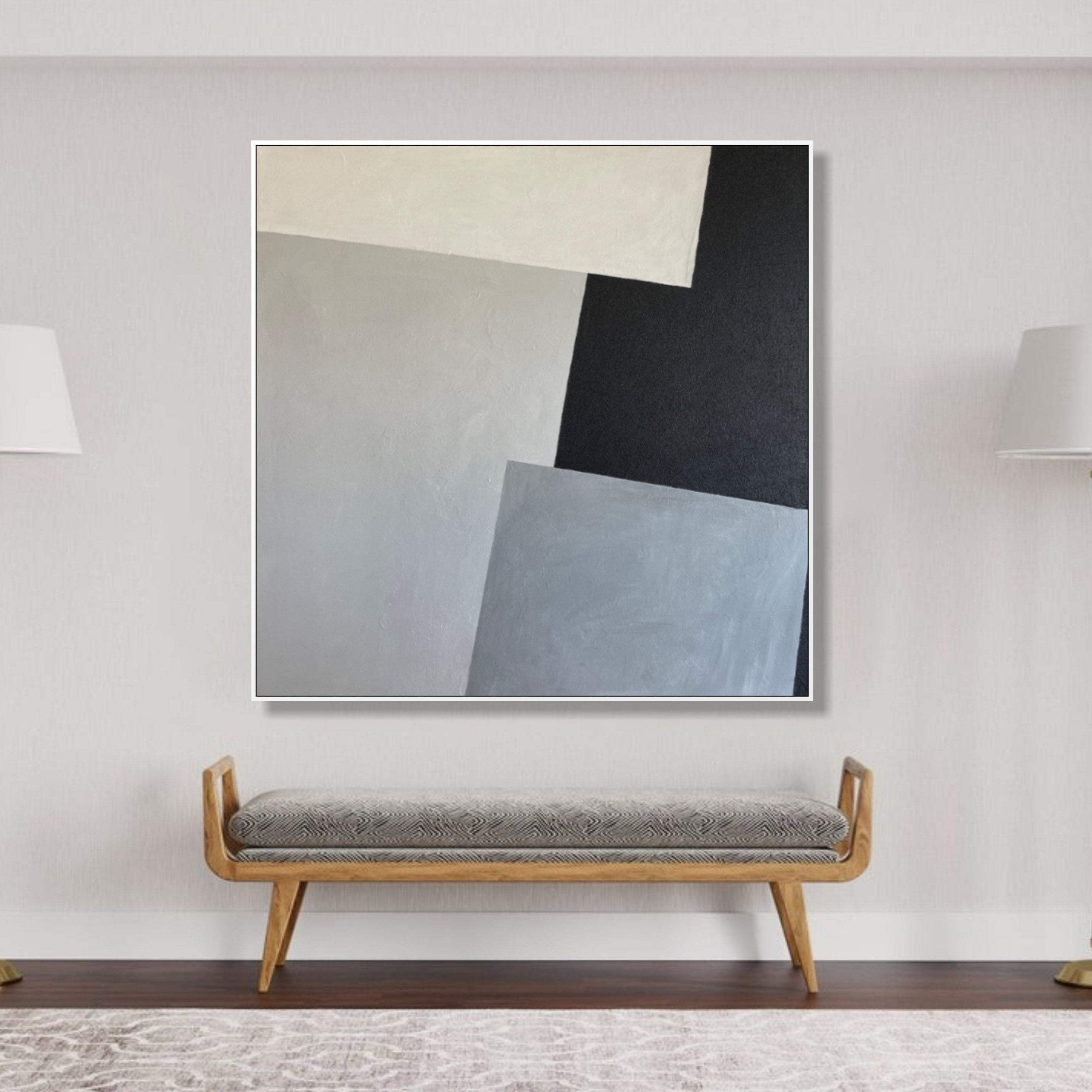 Geometric figures modern art GRAY SLOT