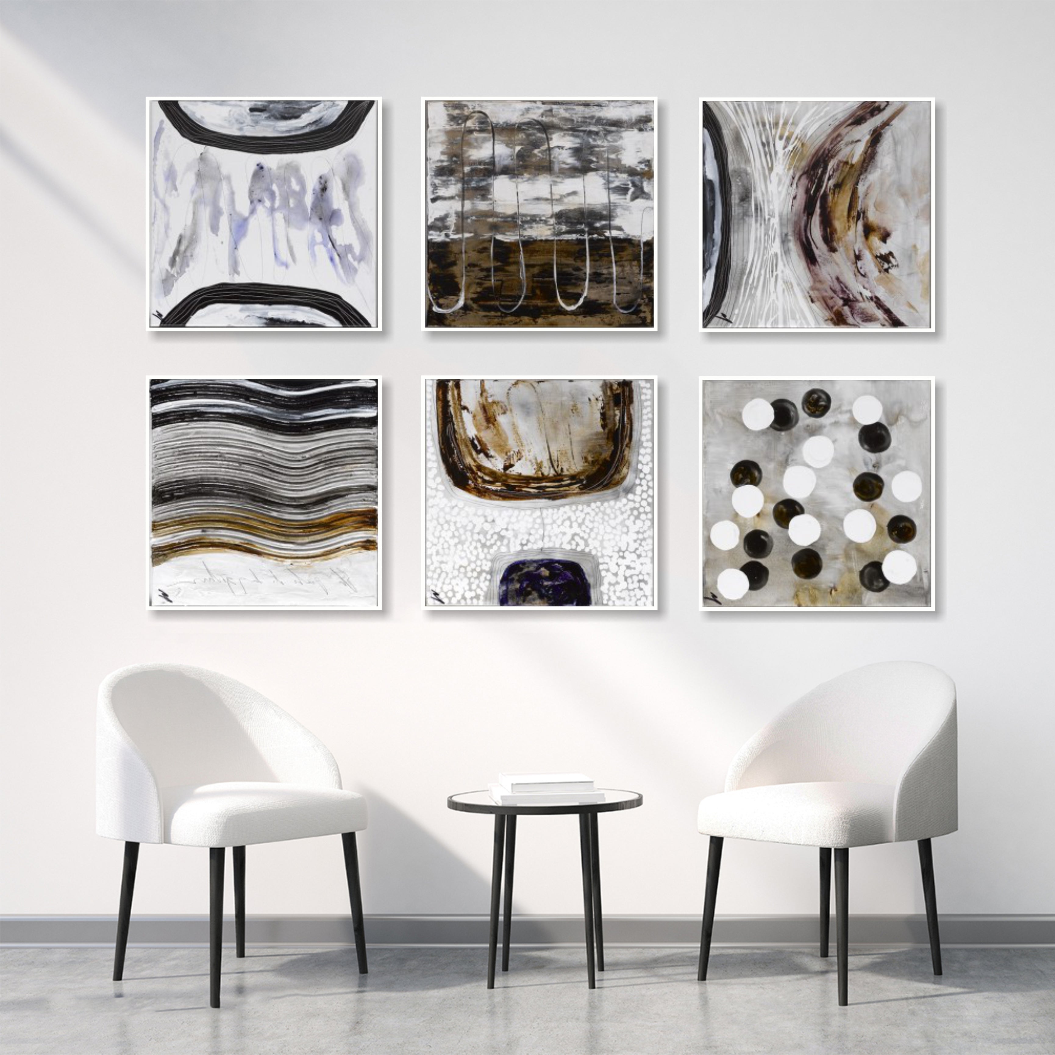 Paintings for living room ABSTRACT CONTOURS