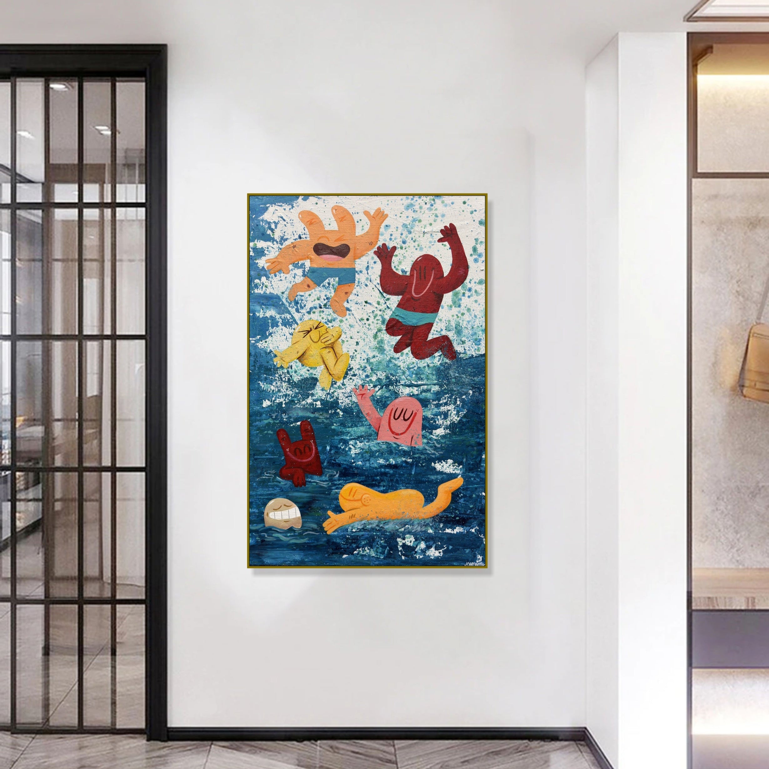 JOYFUL SWIM 23.6"x15.7"