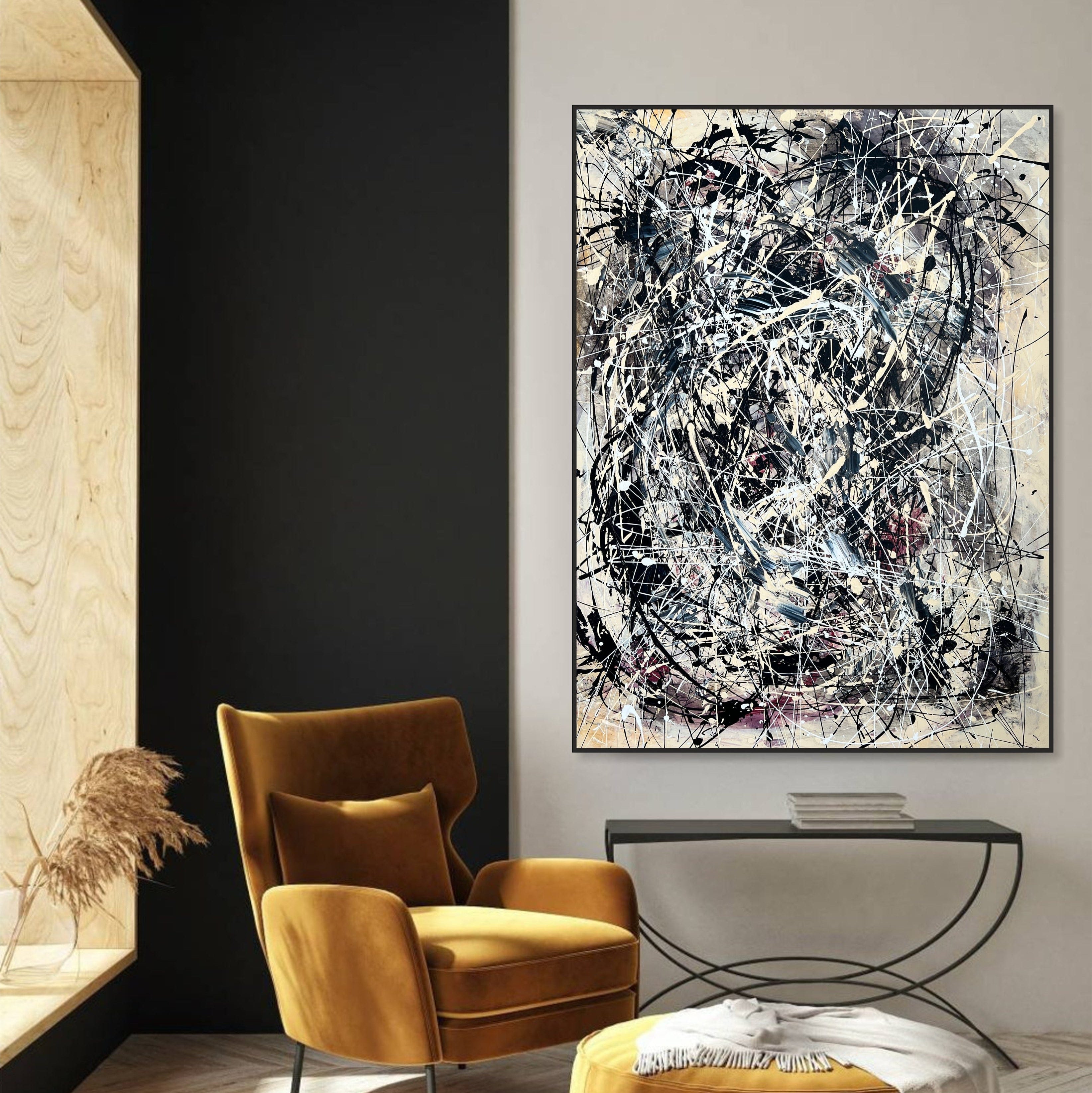 GRAY CONFUSION Acrylic, Oil Painting on Canvas Sold to David on February 2025 in size 72"x54"