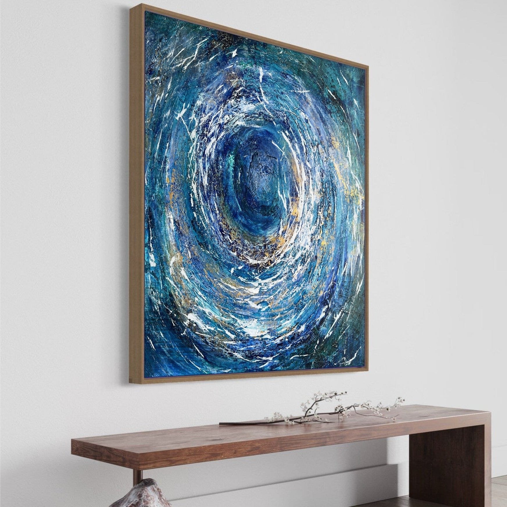 Dynamic abstract circular wall art SWIRL
