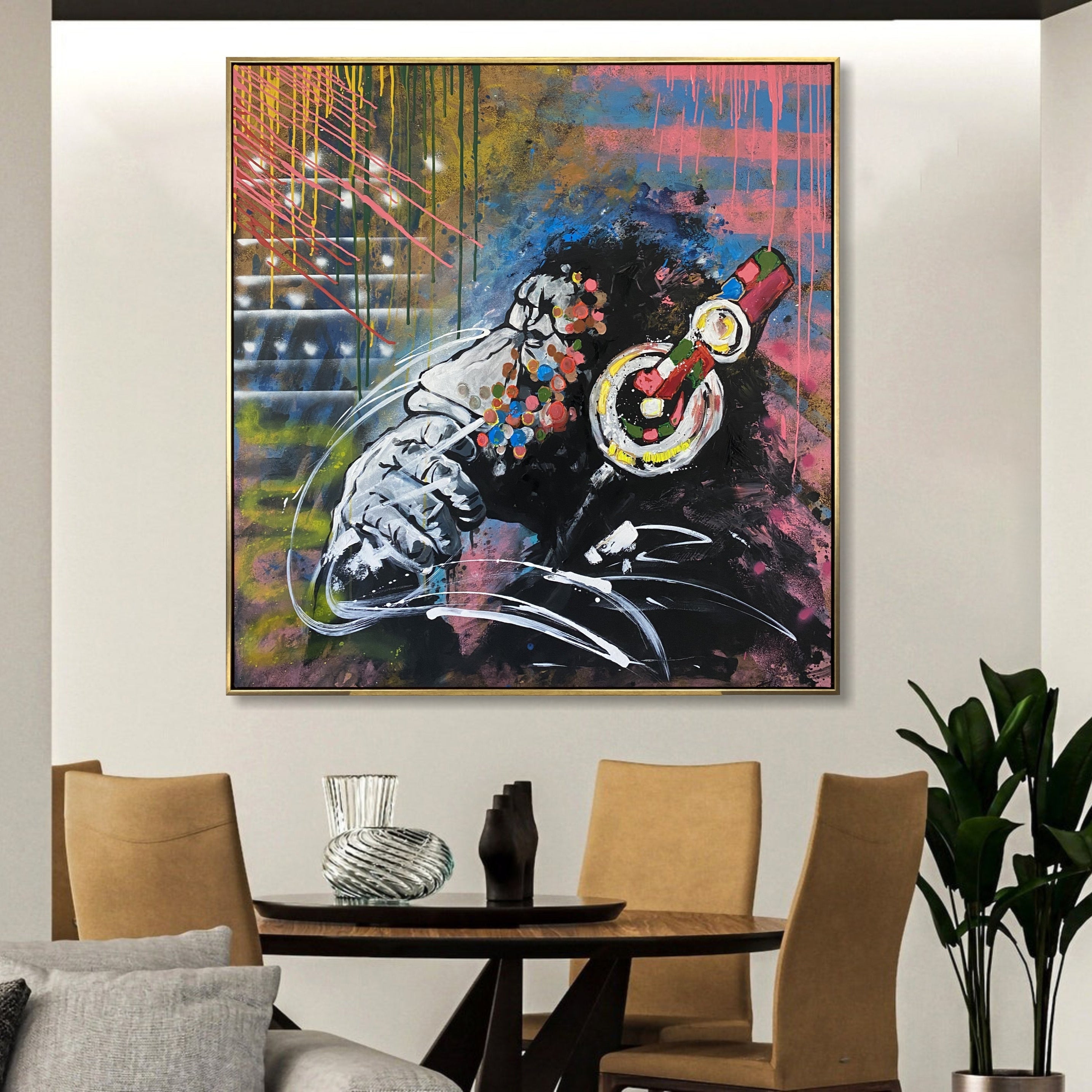 CAN YOU SEE THE MUSIC 46"x46"