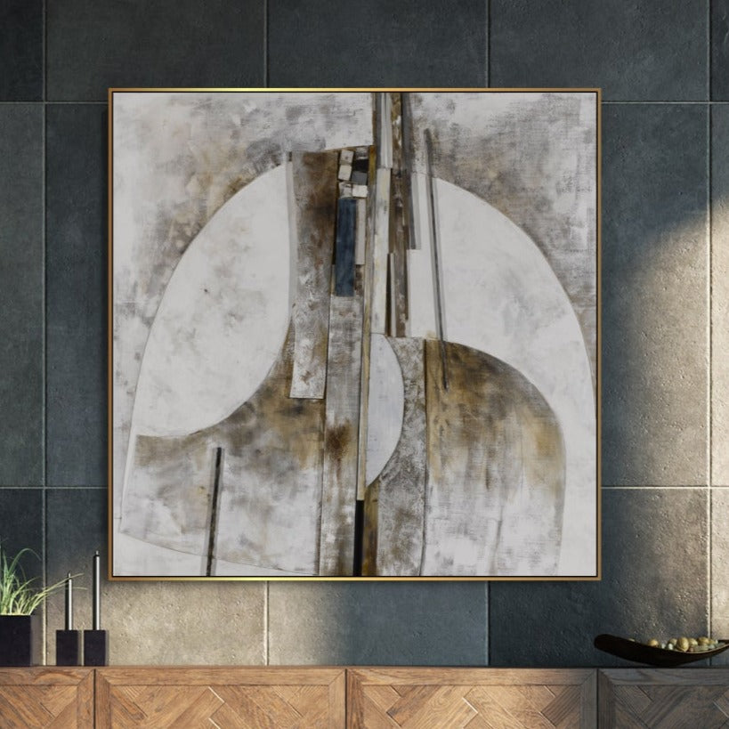 Serene Geometric Painting ARCHITECTURAL REVERIE