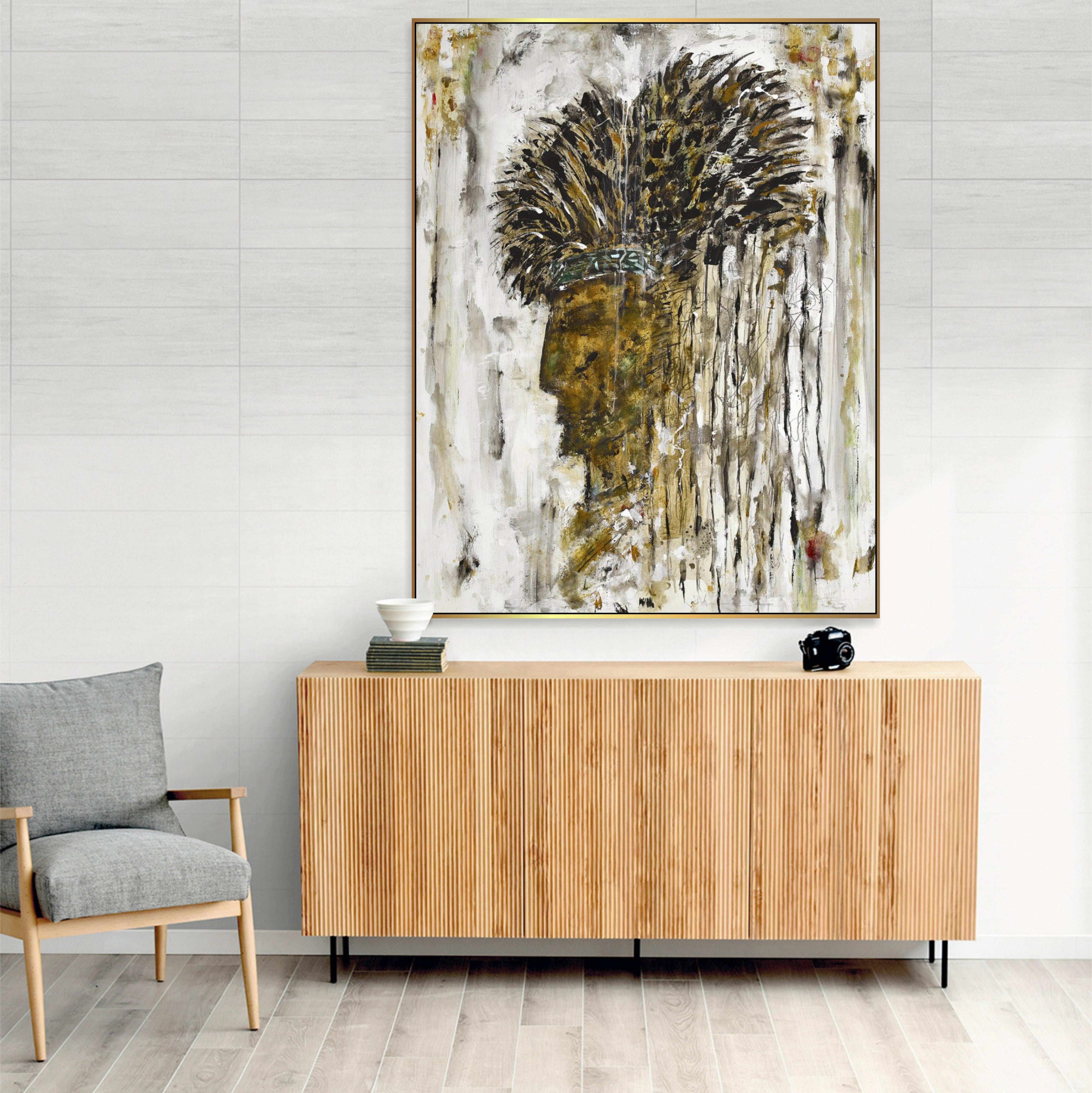 Dynamic Brushwork Art ABSTRACT WILDERNESS