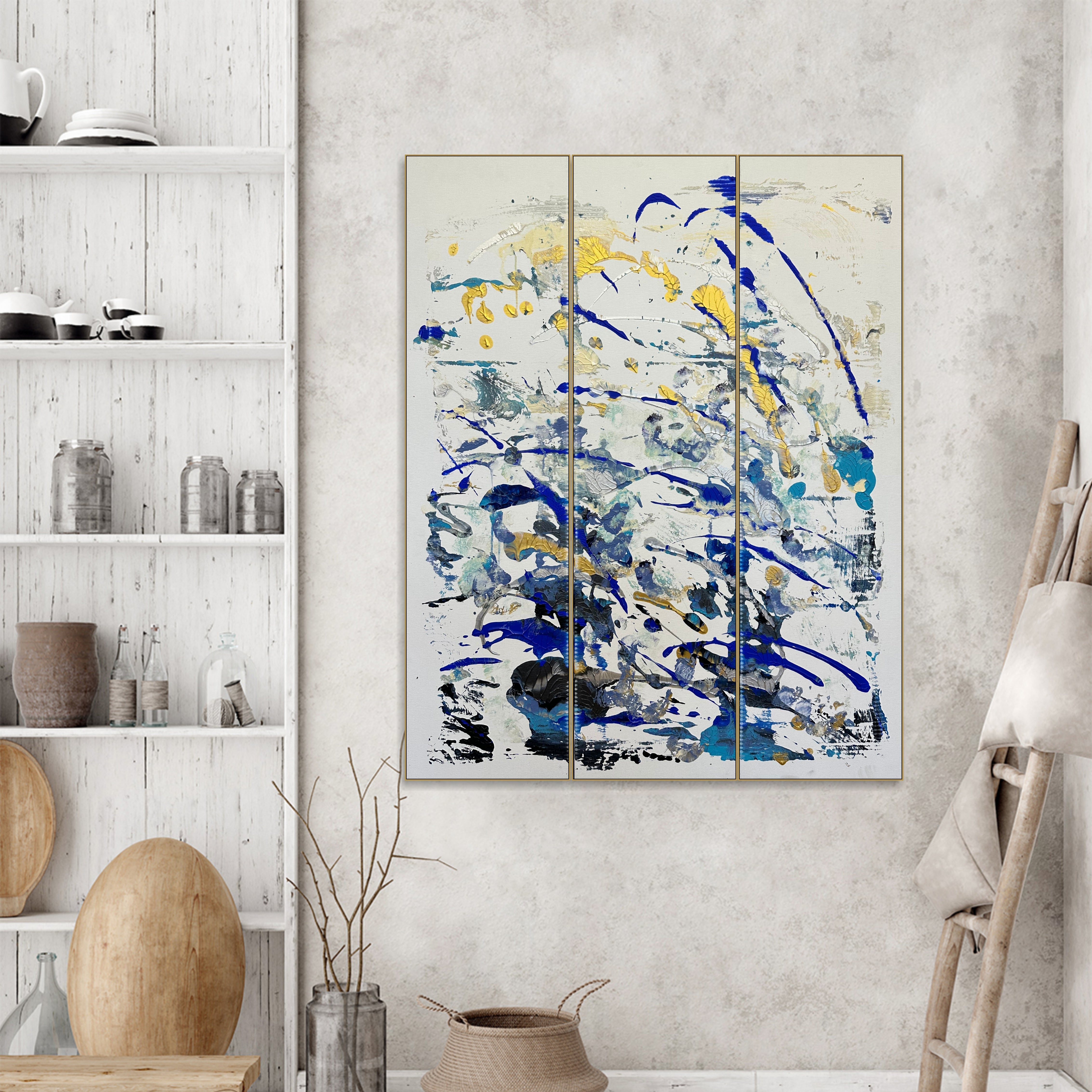 TEXTURED TIDES 46"x36"