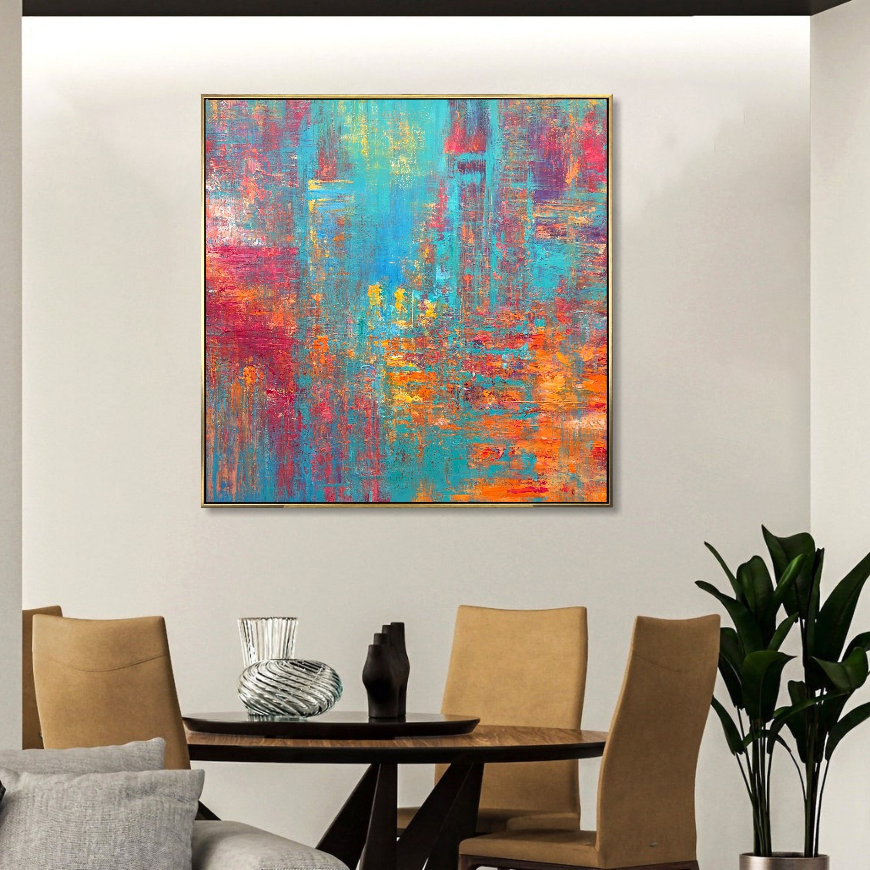 RIOT OF COLORS 46"x46"