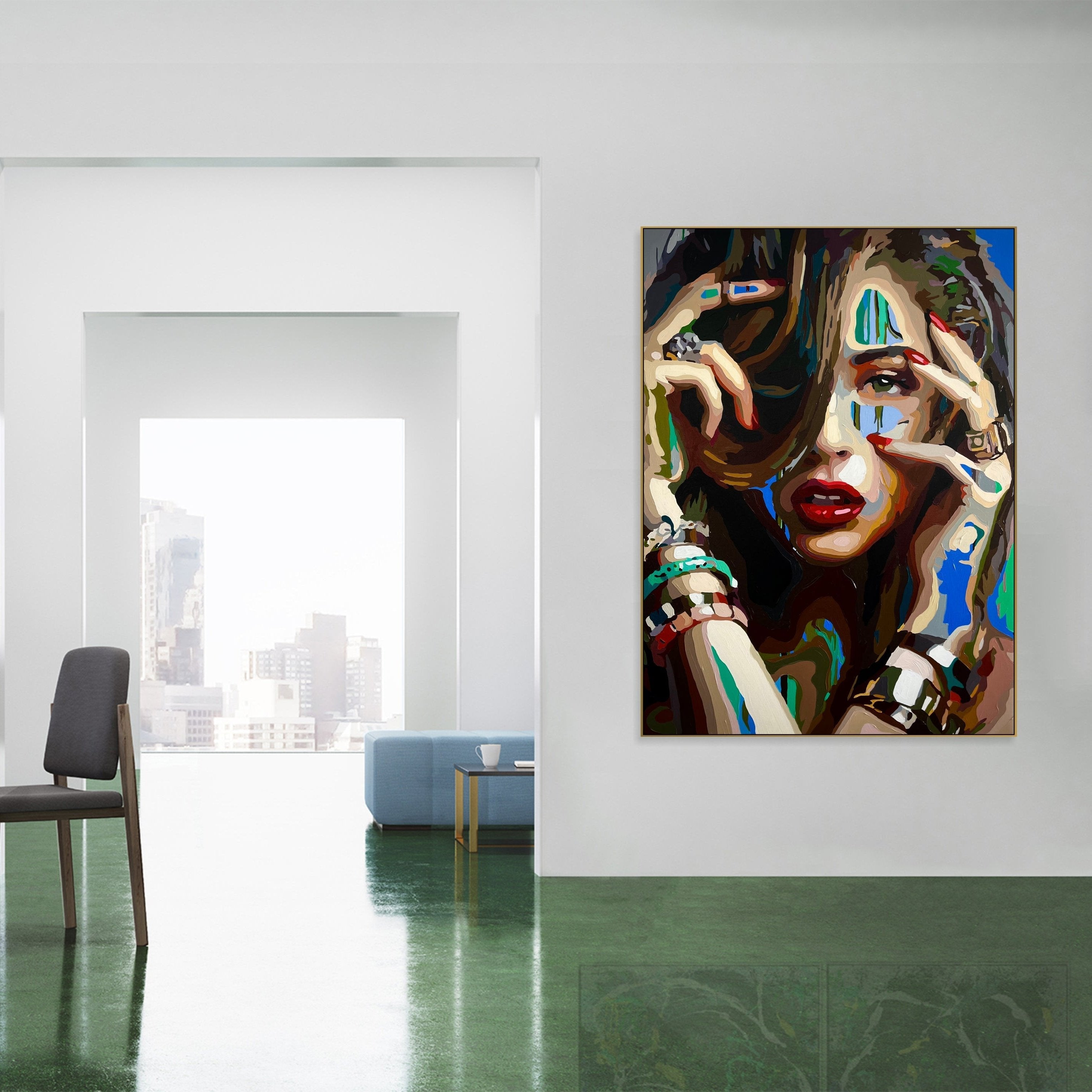 SHE FELL IN LOVE 43.3"x31.5"