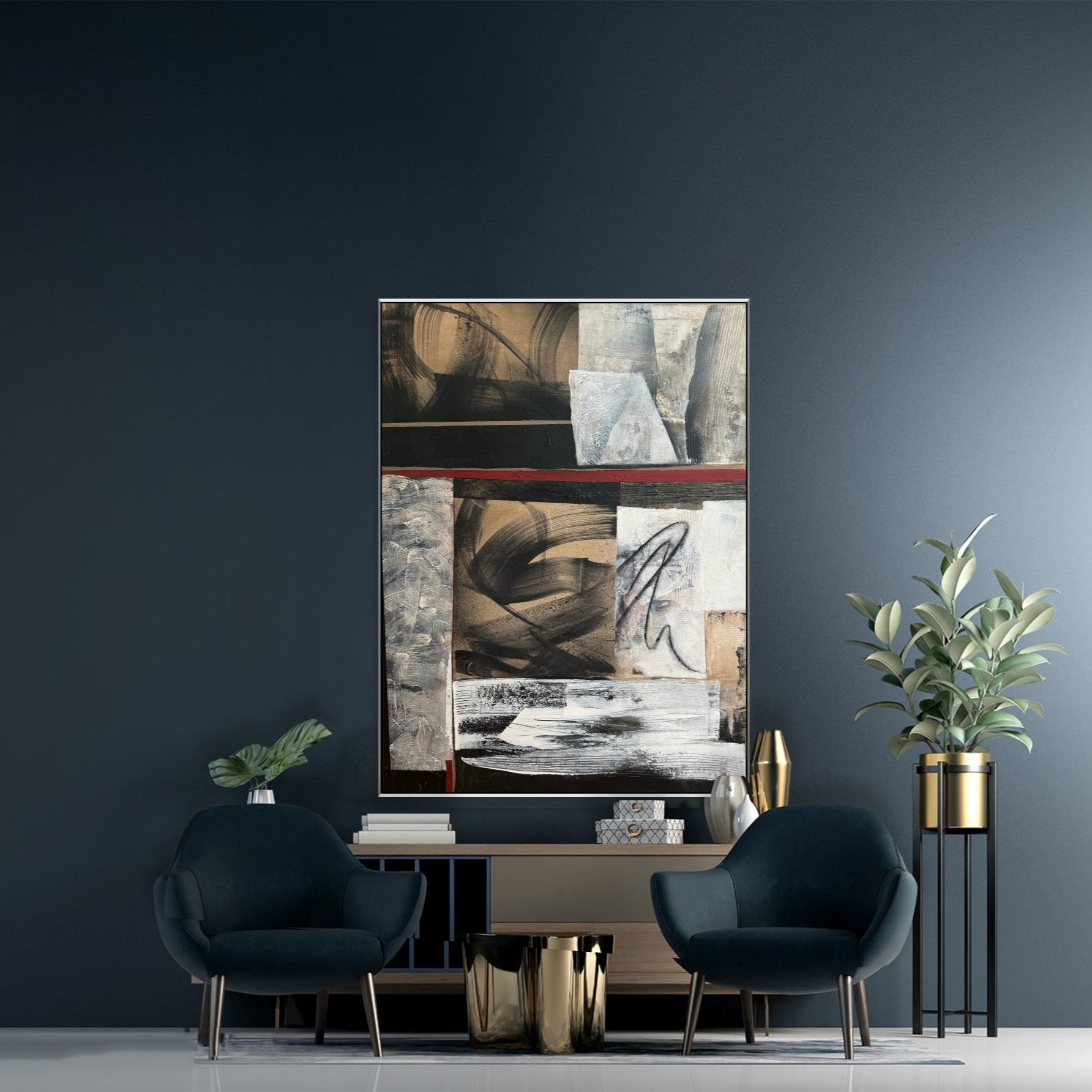 LAYERED GEOMETRY 43"x29.5"