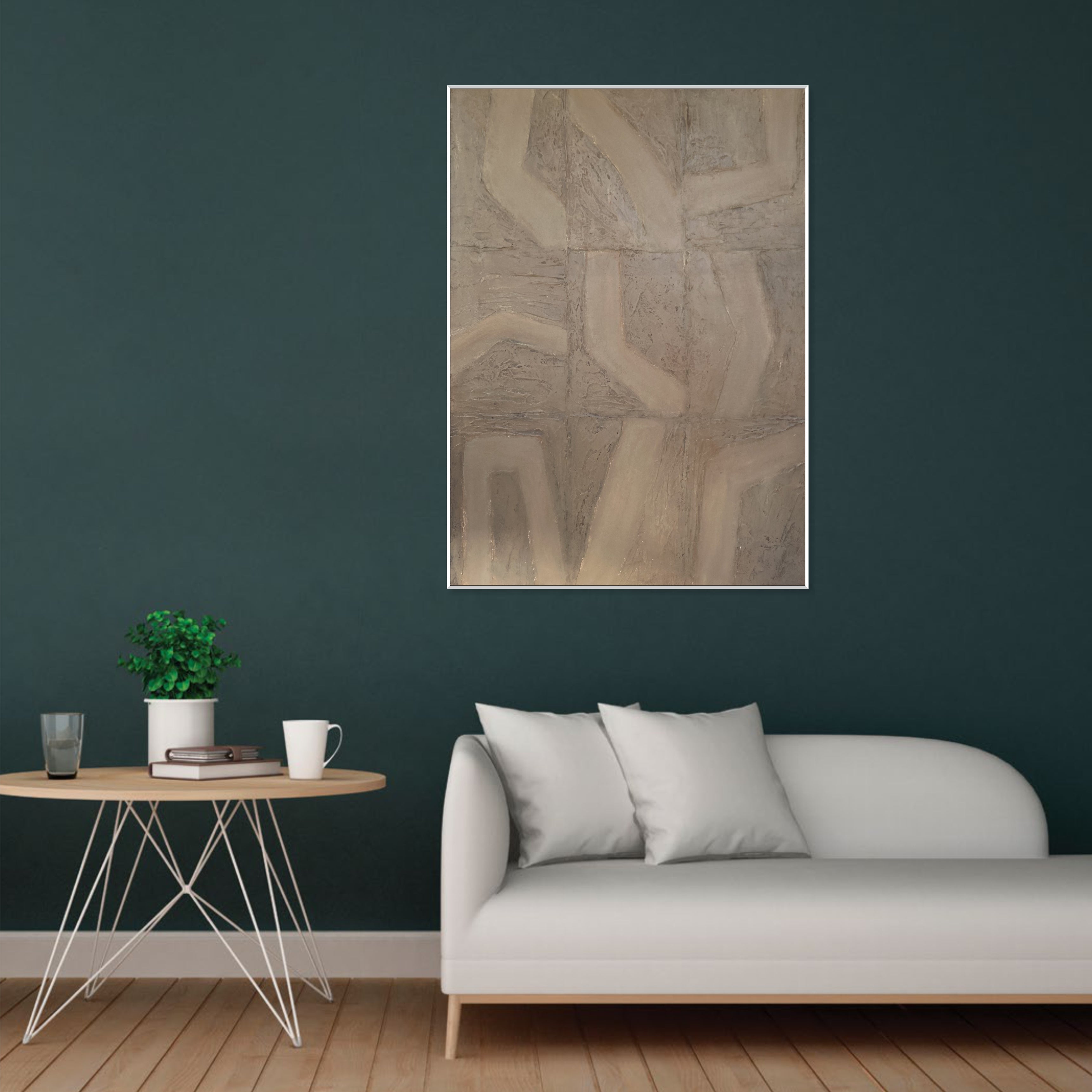 BEIGE GENESIS 40"x30"