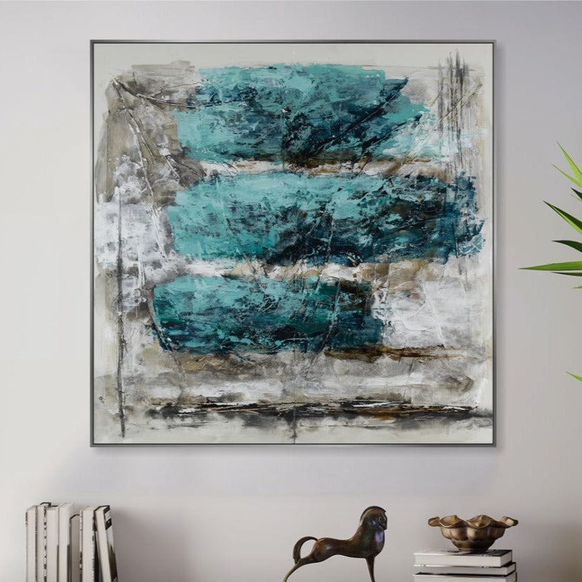 Minimalist abstract art AZURE TIDES