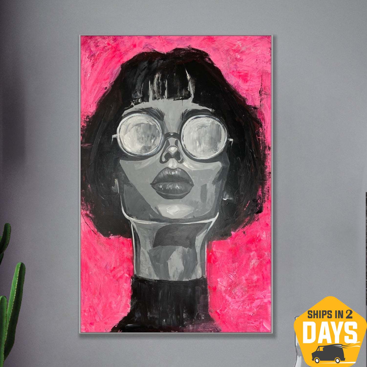 PINK VISIONARY 54"x36"