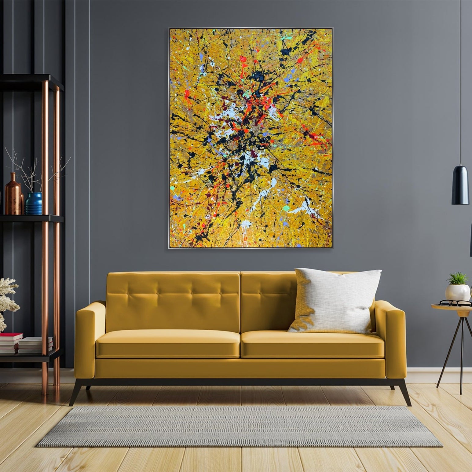 YELLOW SPLASH 54"x39.4"