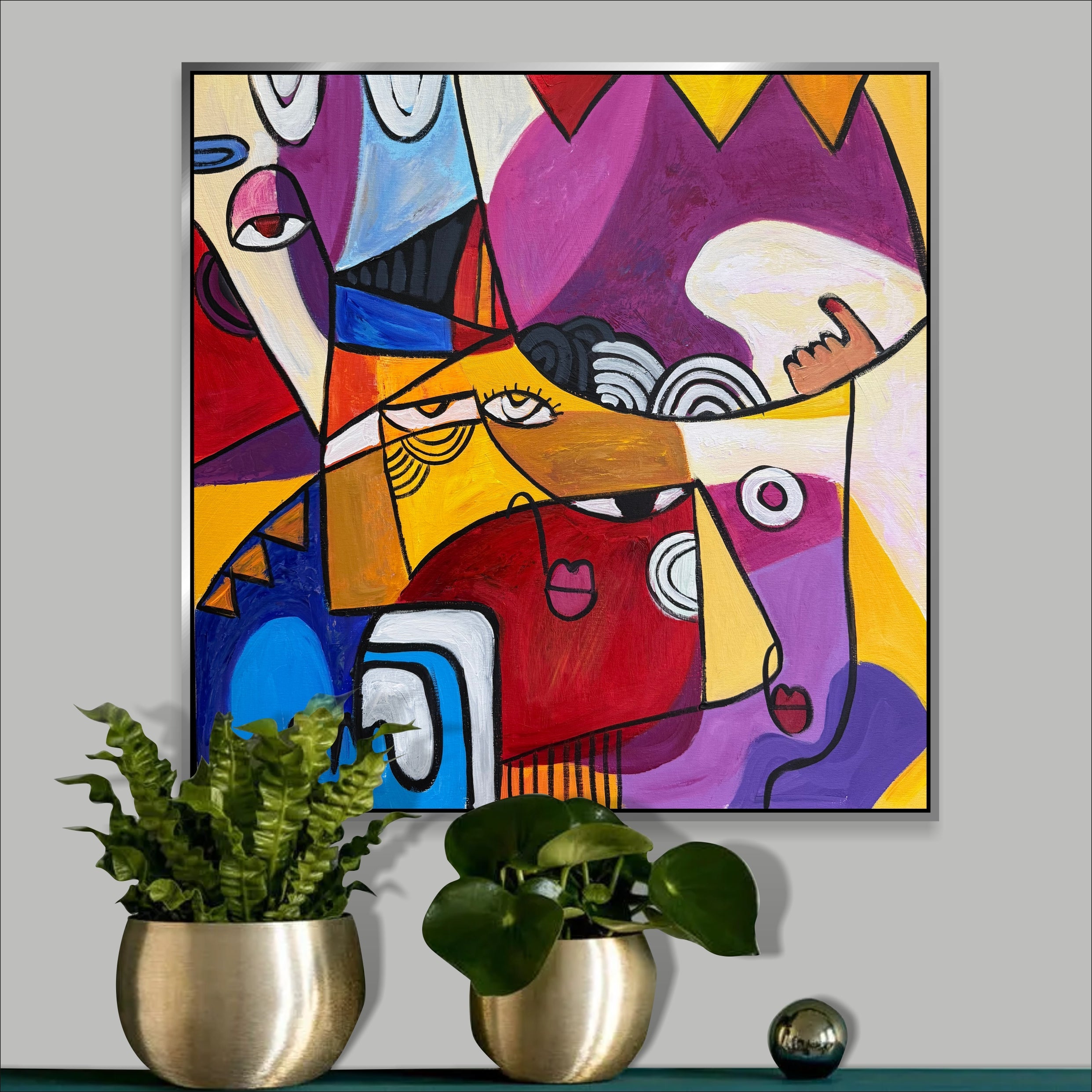 CUBIST DREAM 26"x26"