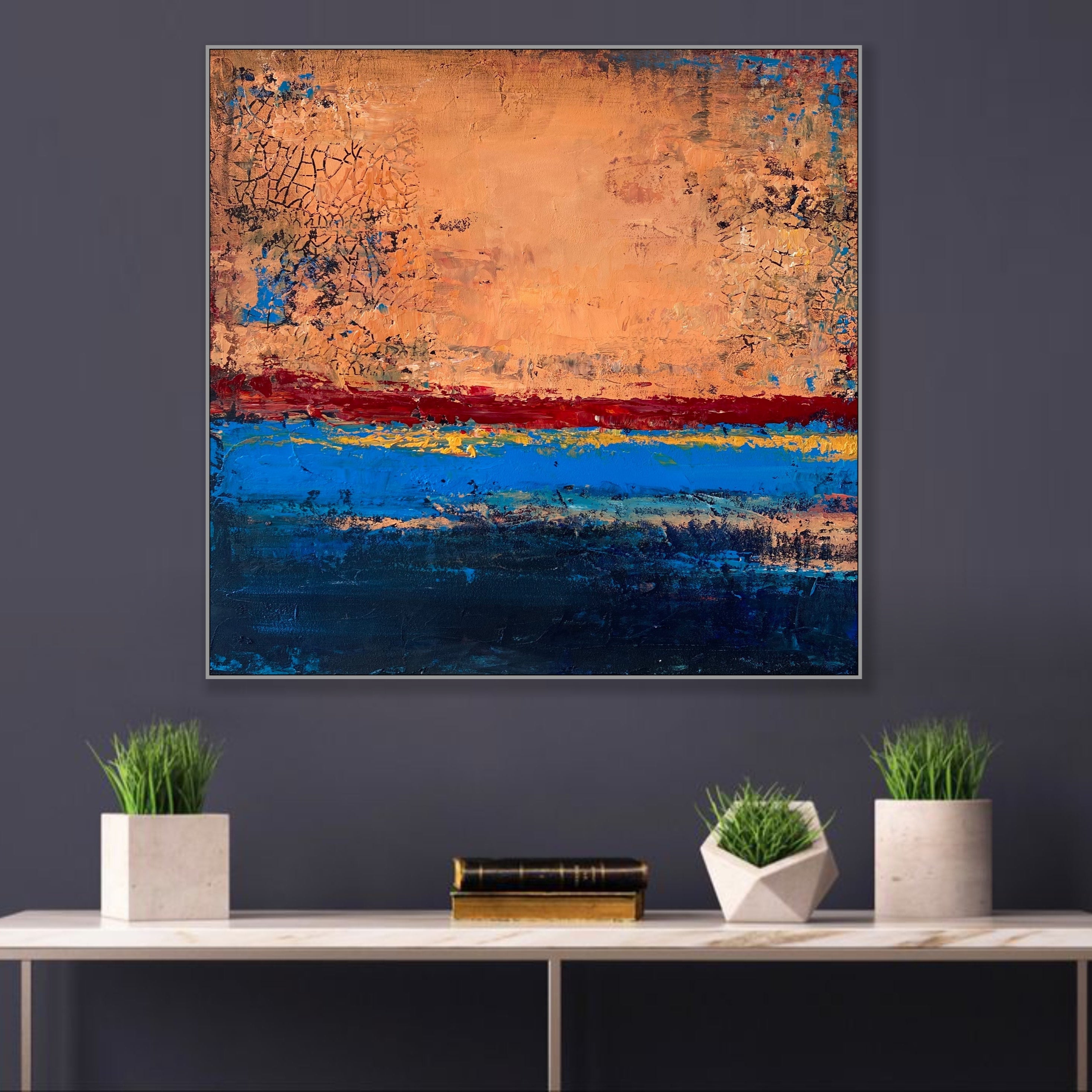 SUNSET LAYERS 32"x32"