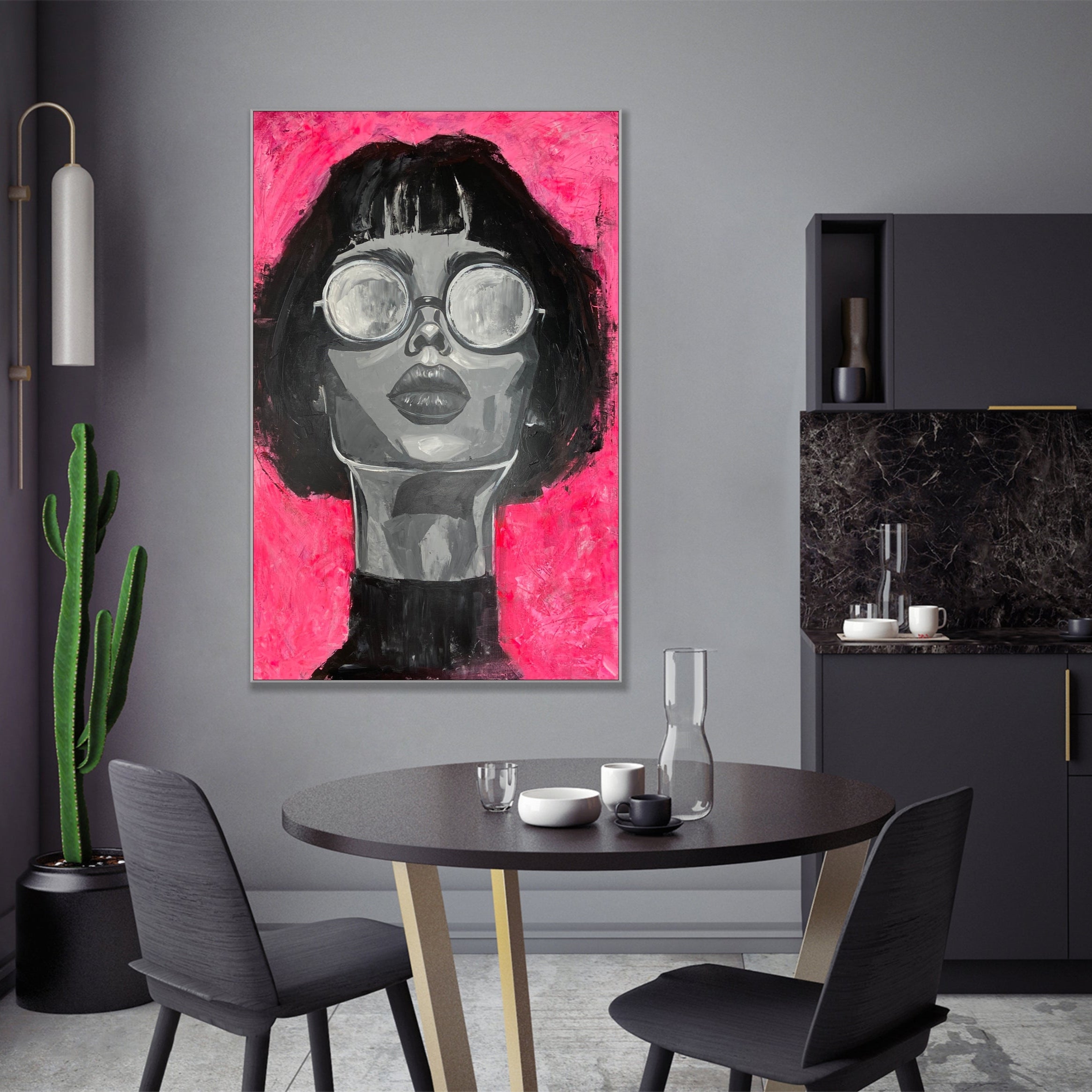 PINK VISIONARY 54"x36"