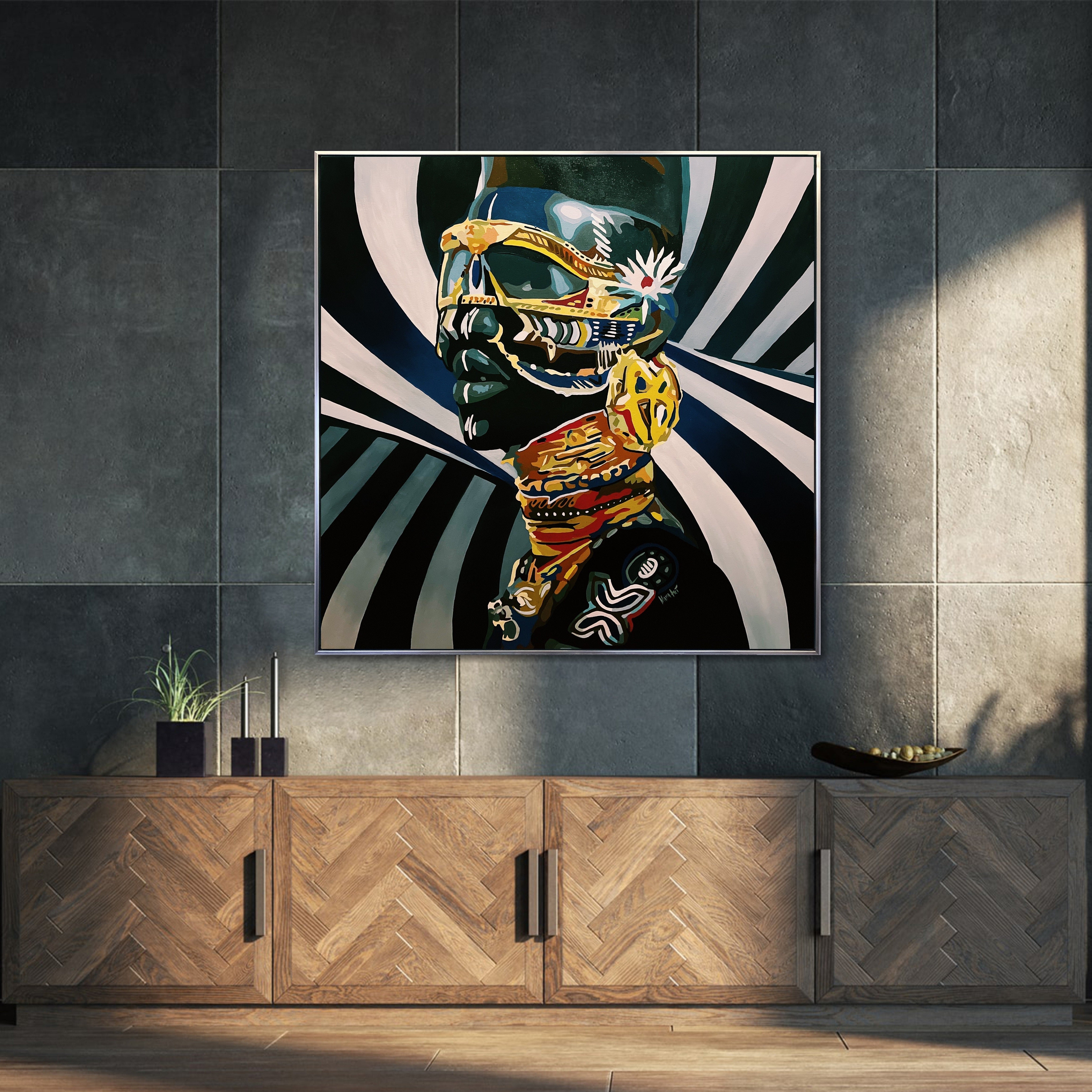 PRINCE OF THE JUNGLE 43.3"x43.3"