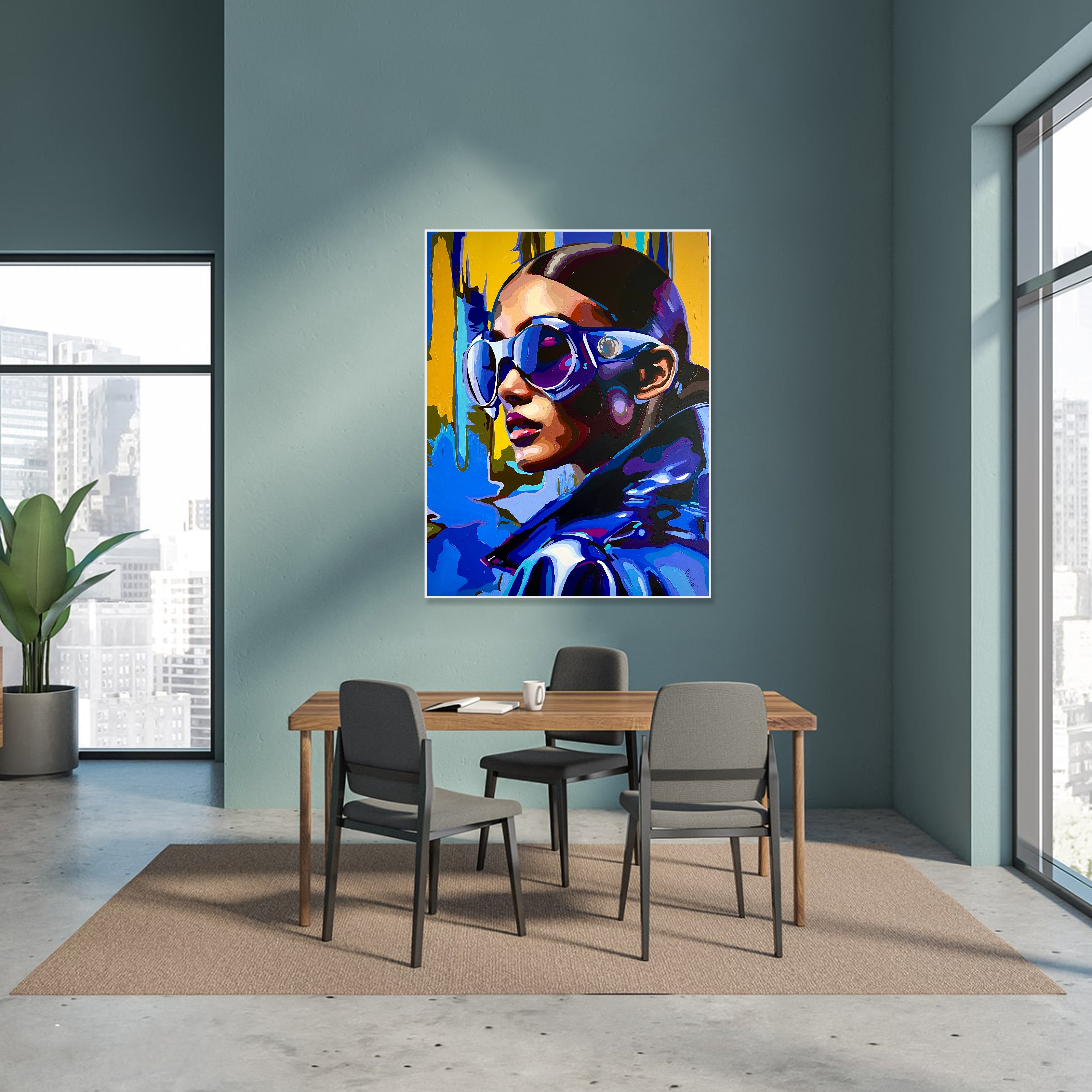 GIRL FROM THE FUTURE 43.3"x31.5"